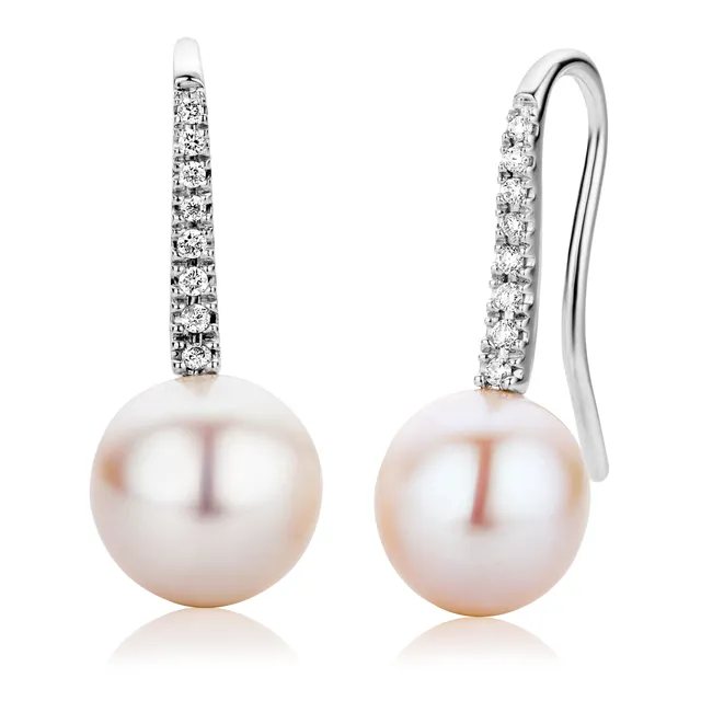 MIORE Orecchini oro bianco 18kt perla 750