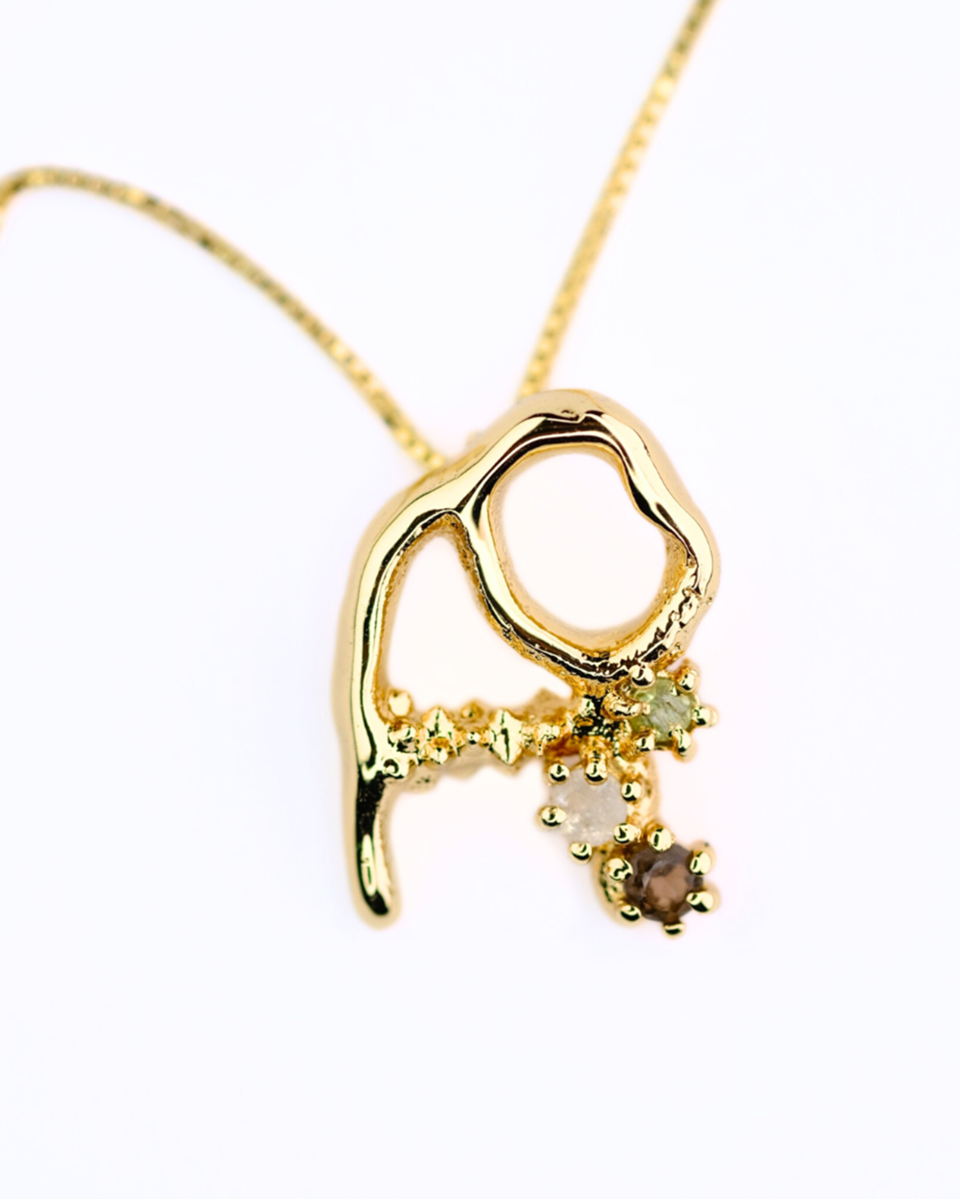 Voodoo Jewels Voodoolarium collana lettera A placcato oro 45 cm