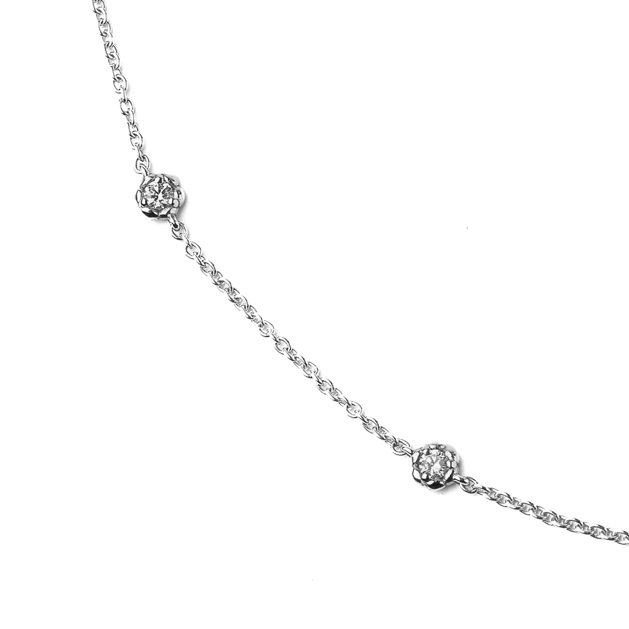 Noi Gioielli Firenze 1873 Unico collana oro bianco 18k diamanti 40 cm
