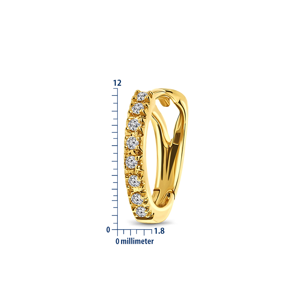 Miore Orecchini Oro Giallo 18Kt Donna