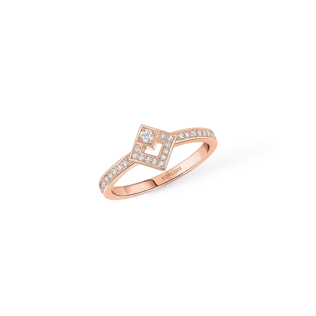 Korloff Eclat JL-JER01 anello oro rosa diamanti donna