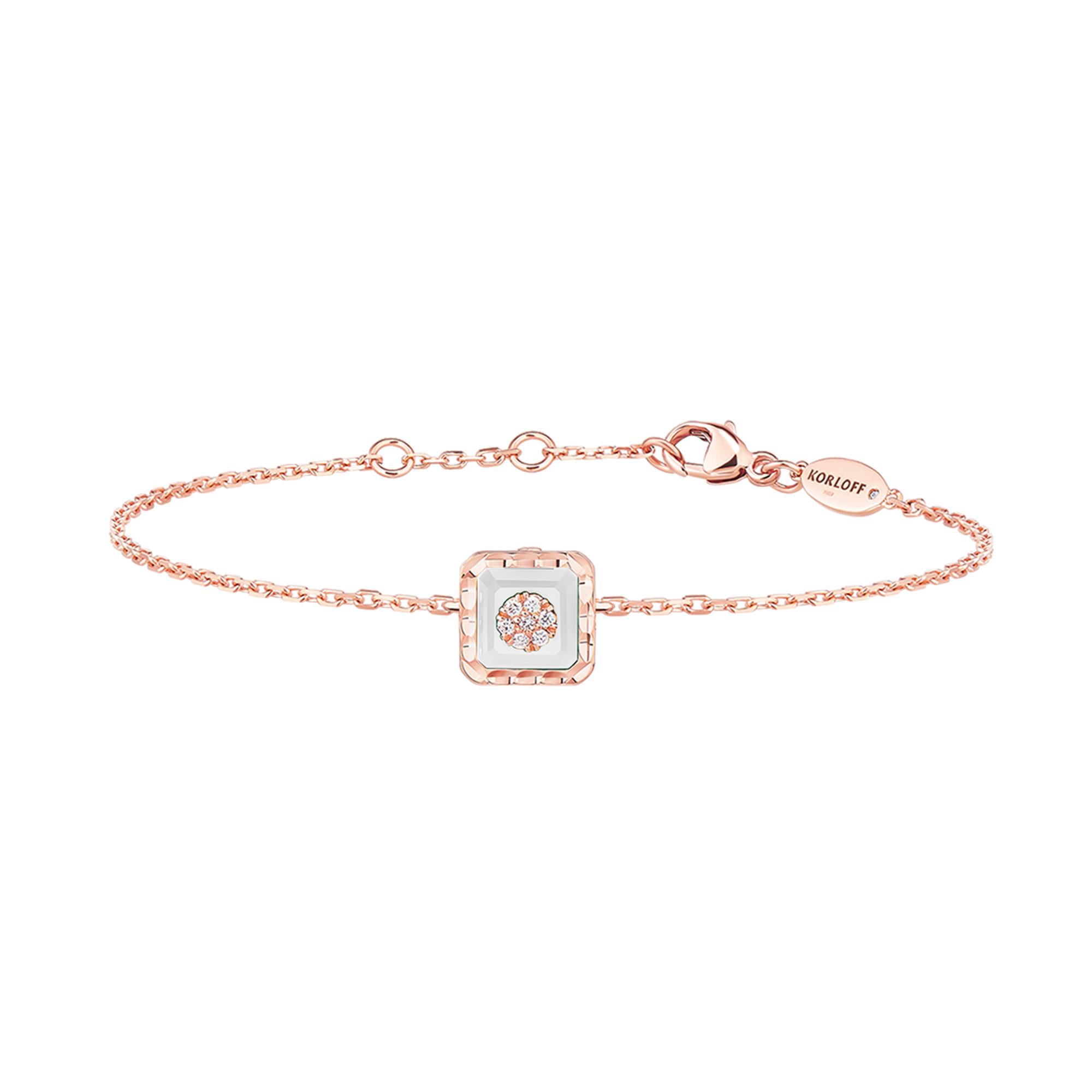 Korloff Je Play JJPB01 Bracciale Oro Rosa Diamanti Madreperla