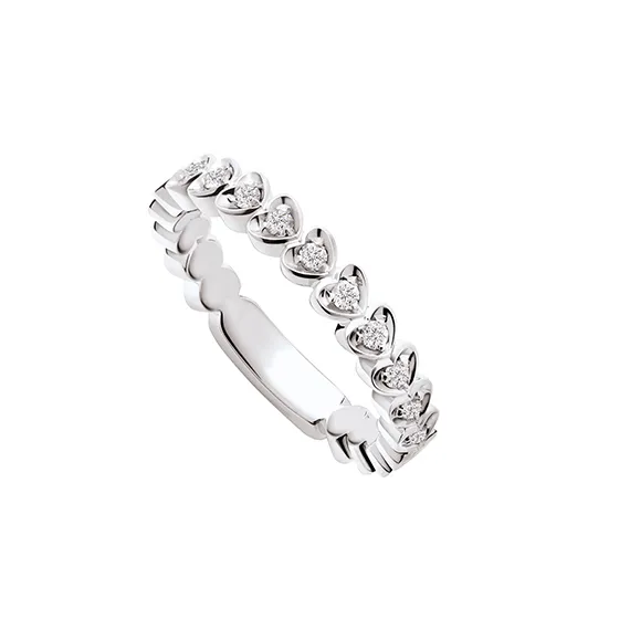 Polello Sì Lo Voglio Anello Veretta oro bianco