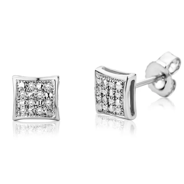 Miore Earrings Orecchini Oro Bianco 9Kt 375