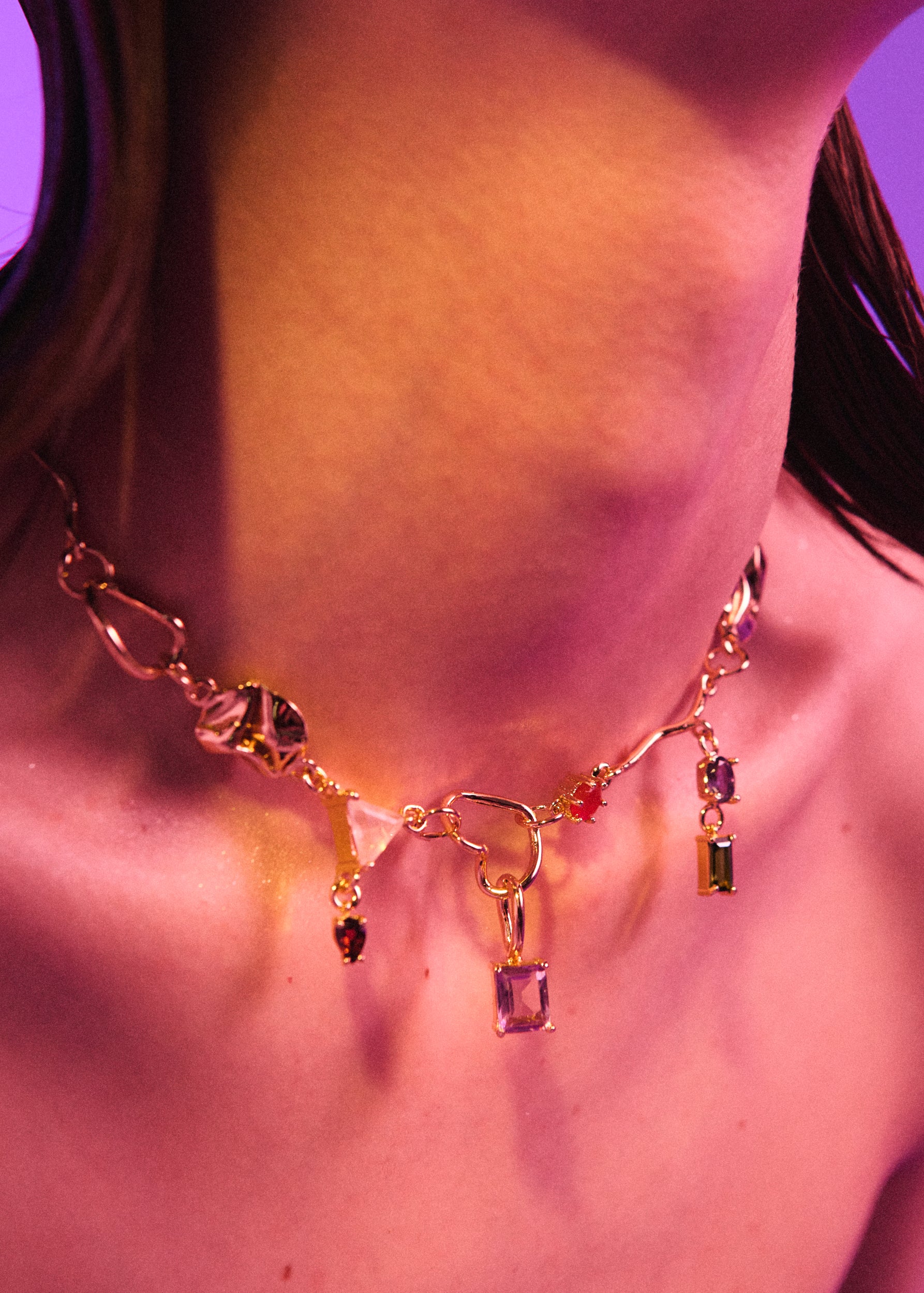 Voodoo Jewels Bold Shapes Arteaga Collana Charms Pietre