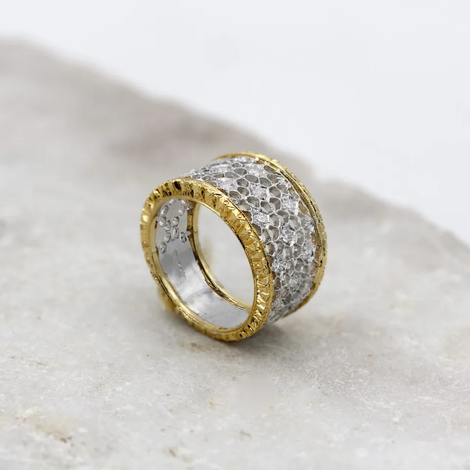 Anna Gioielli Orafo Fiorentino Anello Oro Diamanti 0,31 ct
