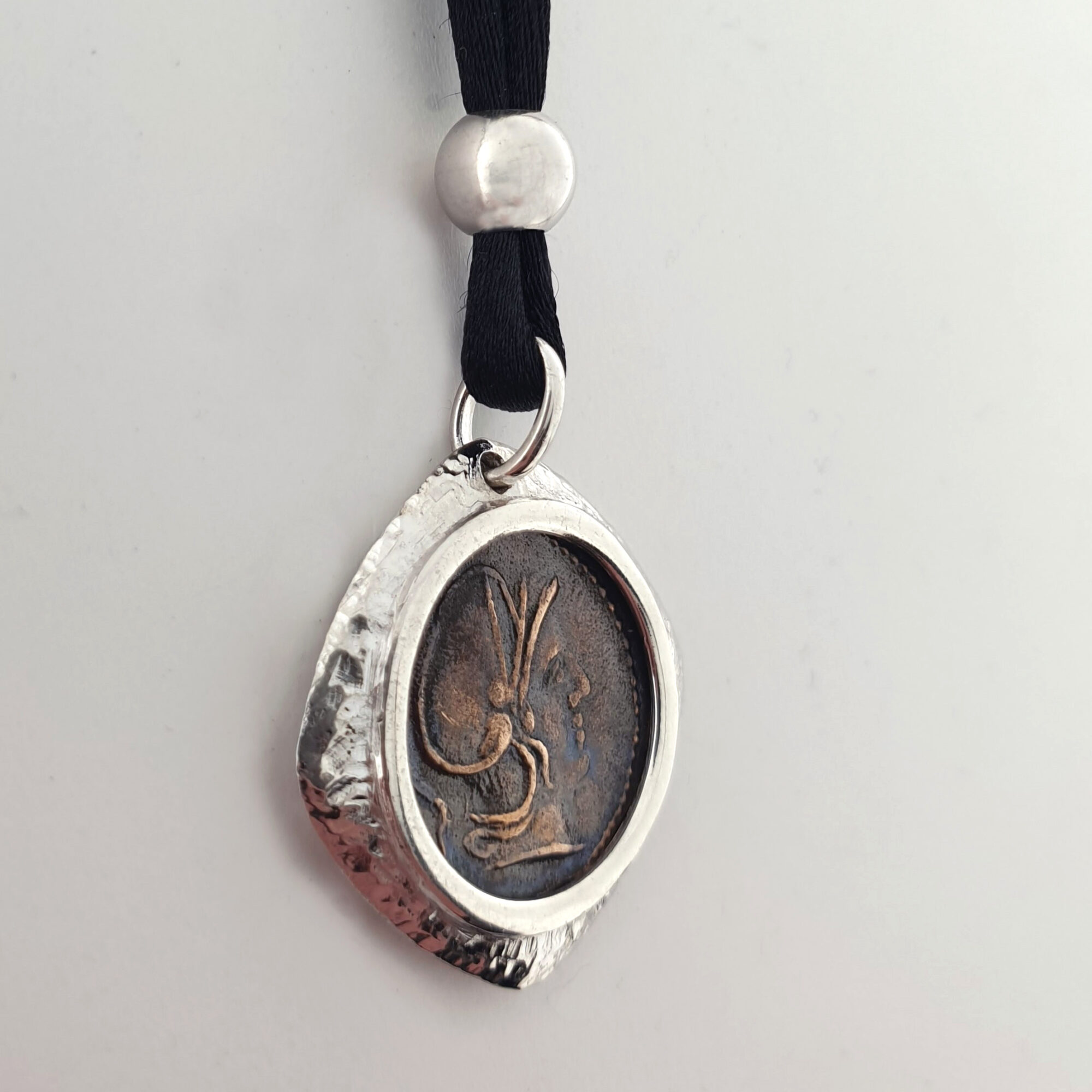 Anna Gioielli Monete Romane Pendente Argento Moneta Bronzo