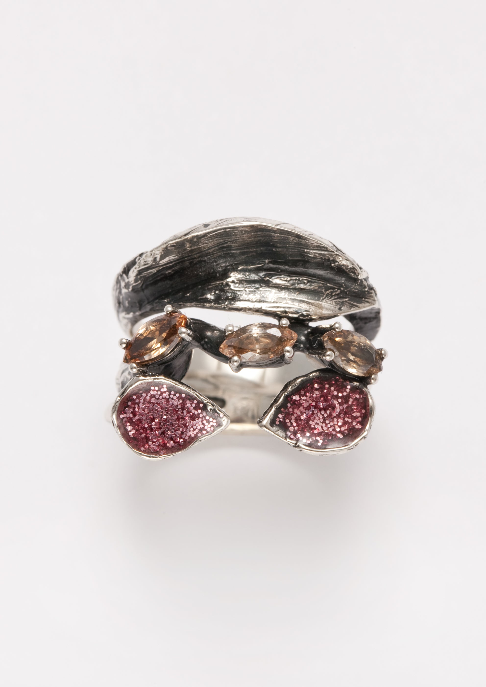 Voodoo Jewels Bold Shapes Carisia anello argento marquise