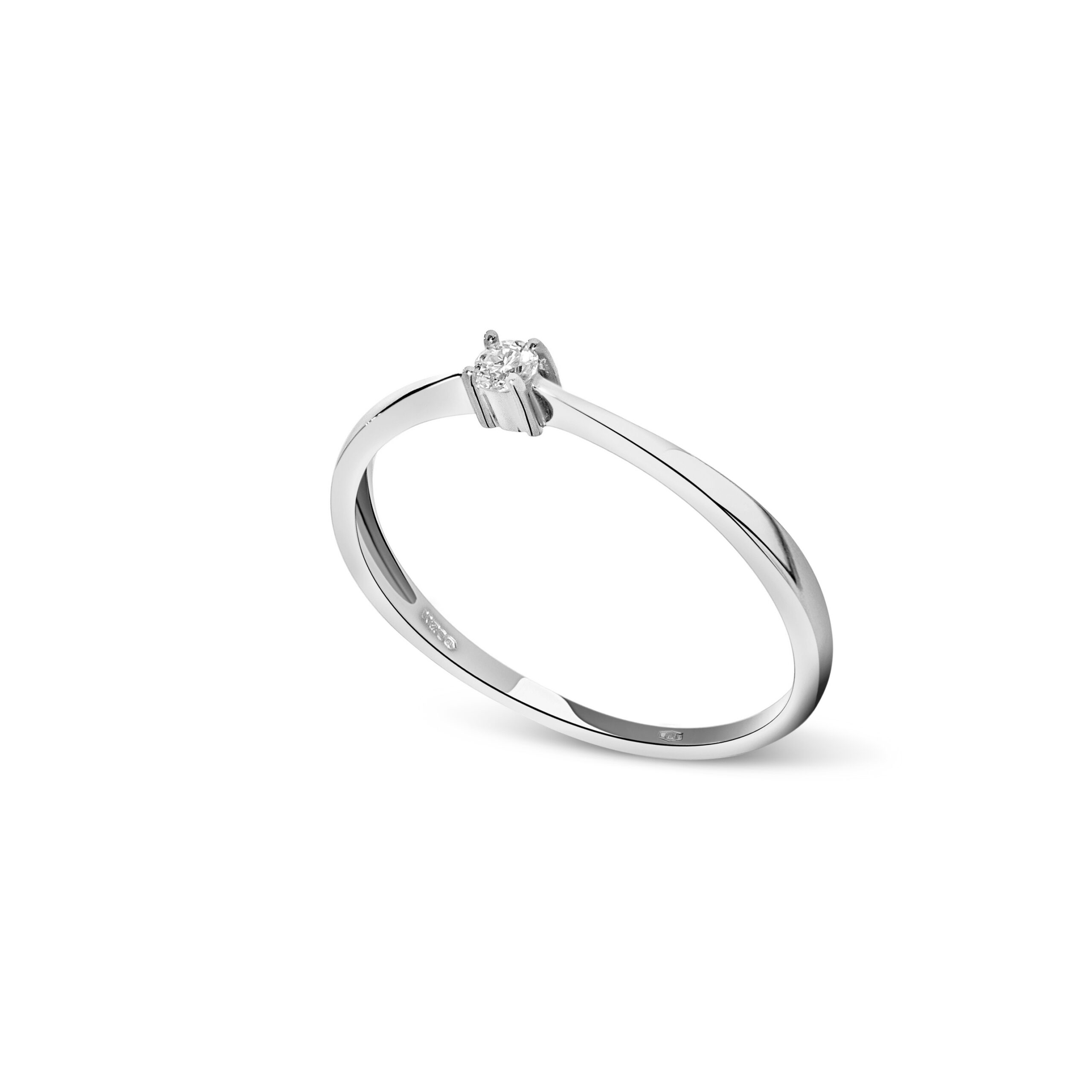 Miore Ring Anello oro bianco 9kt classico