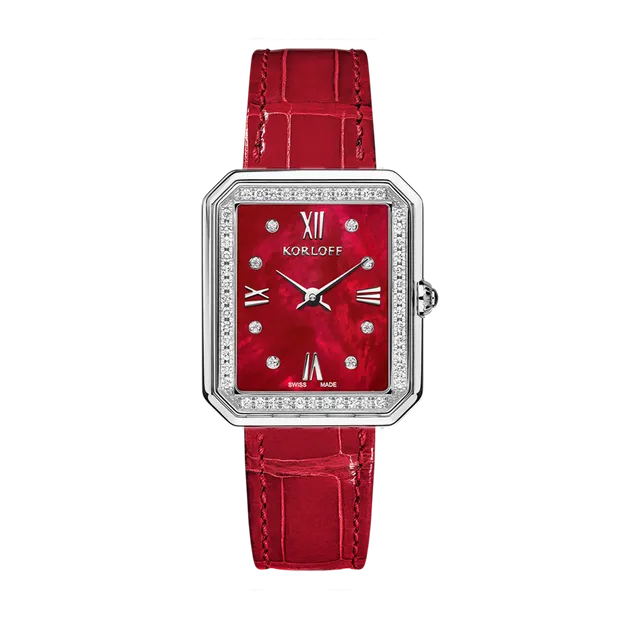 Korloff Iconik JL-04WA2170034 orologio acciaio madreperla rossa