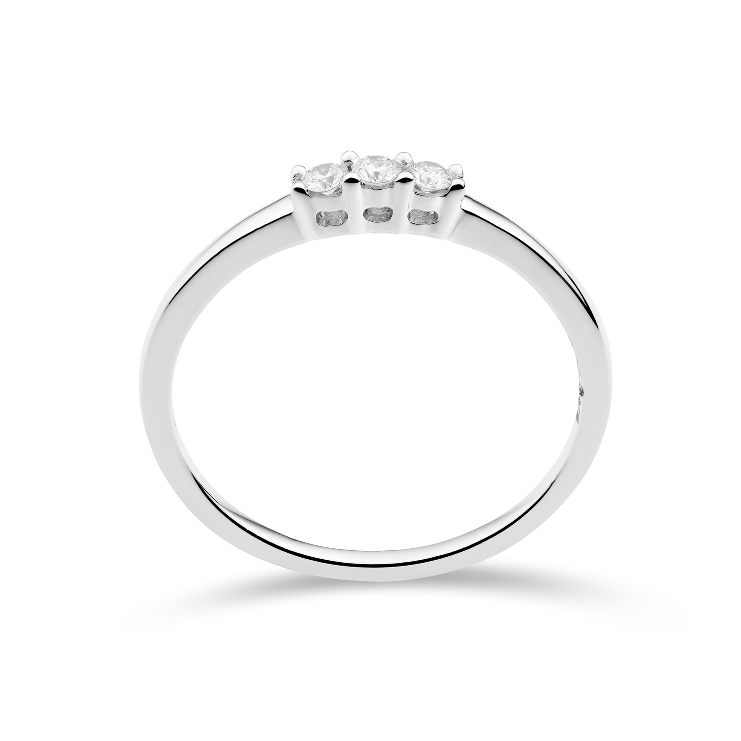 Miore anello oro bianco 9kt 375