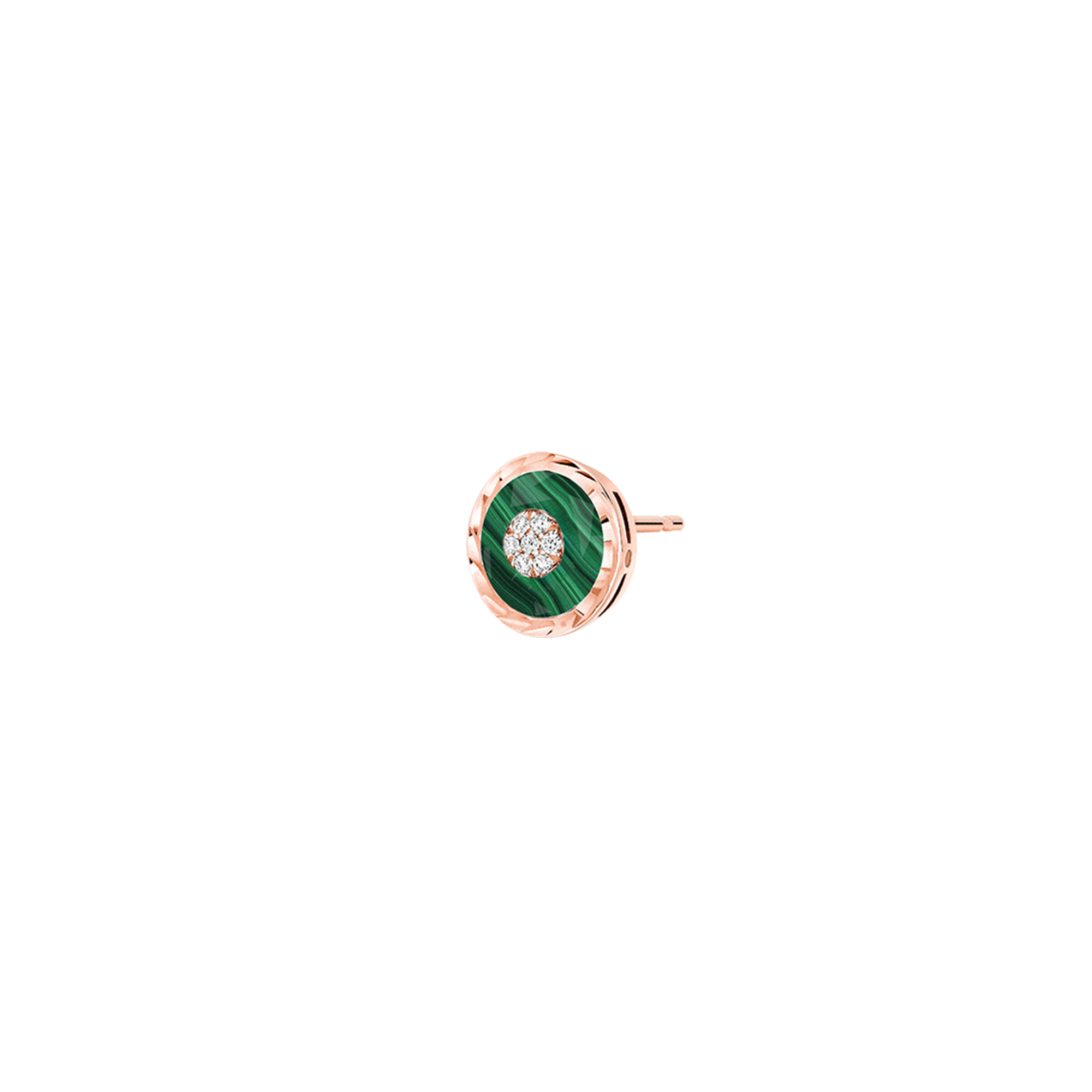 Korloff Je Play JL-JJPE05 orecchino oro rosa malachite