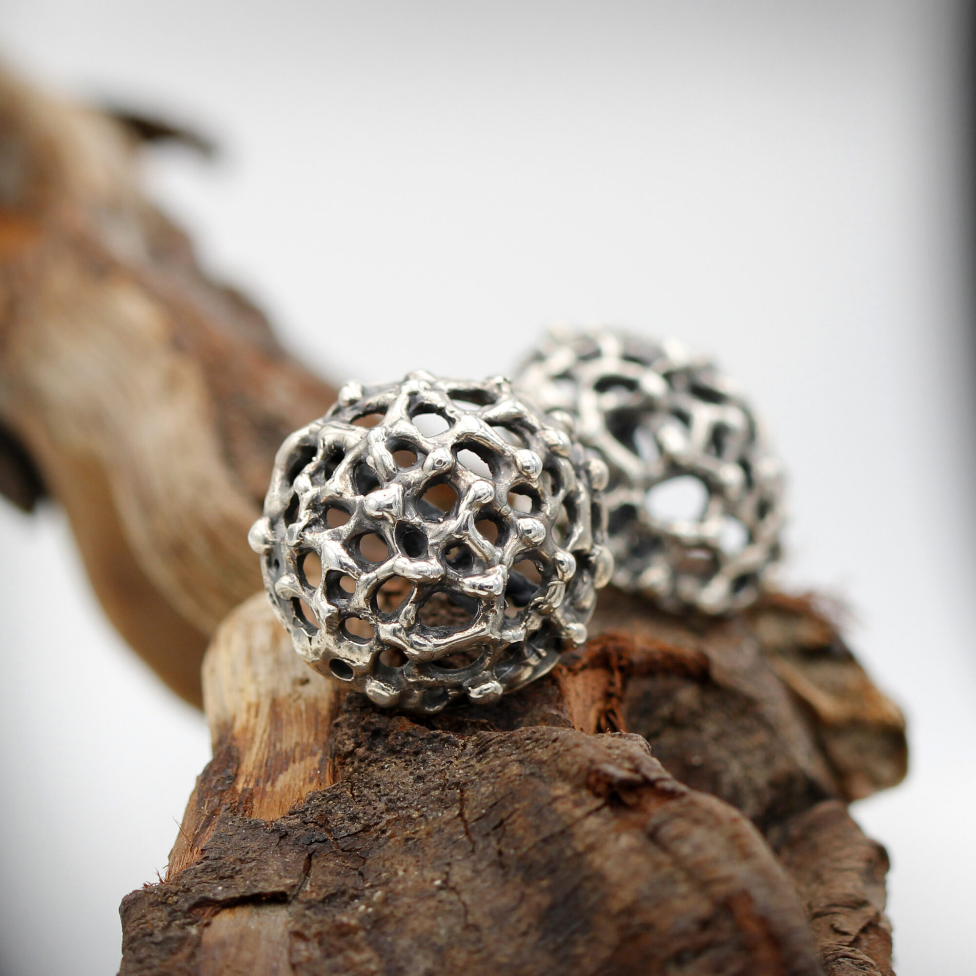 Anna Gioielli Collezione Marte Orecchini Argento Sfera Oro