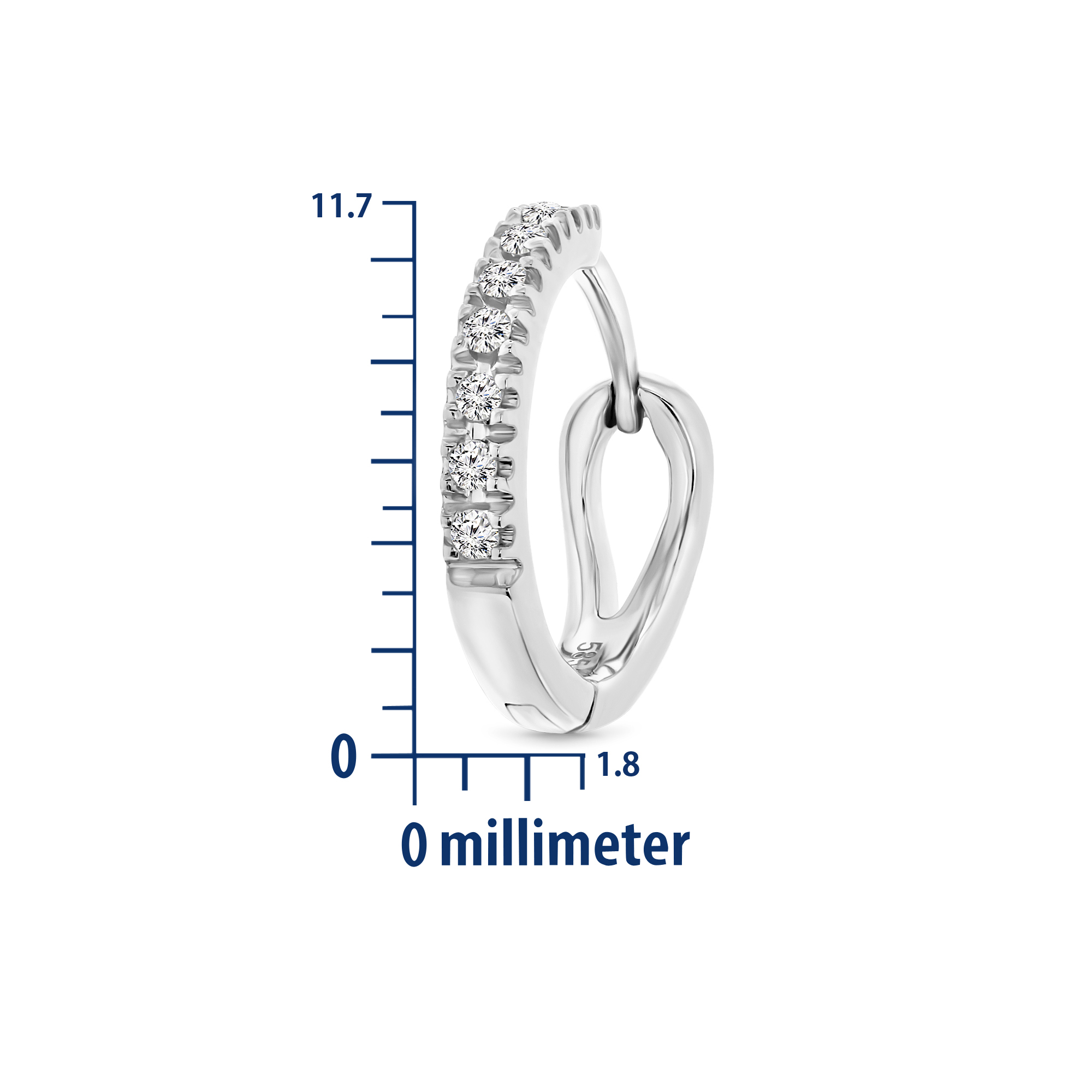 Miore Earrings orecchini oro bianco 14kt senza pietre