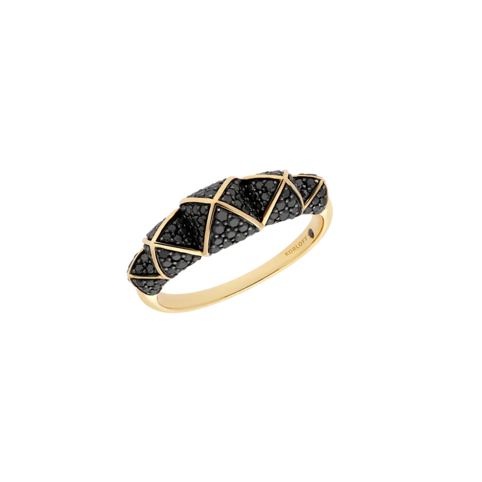 Korloff Korlove JKVR02 anello oro giallo 5 cuori