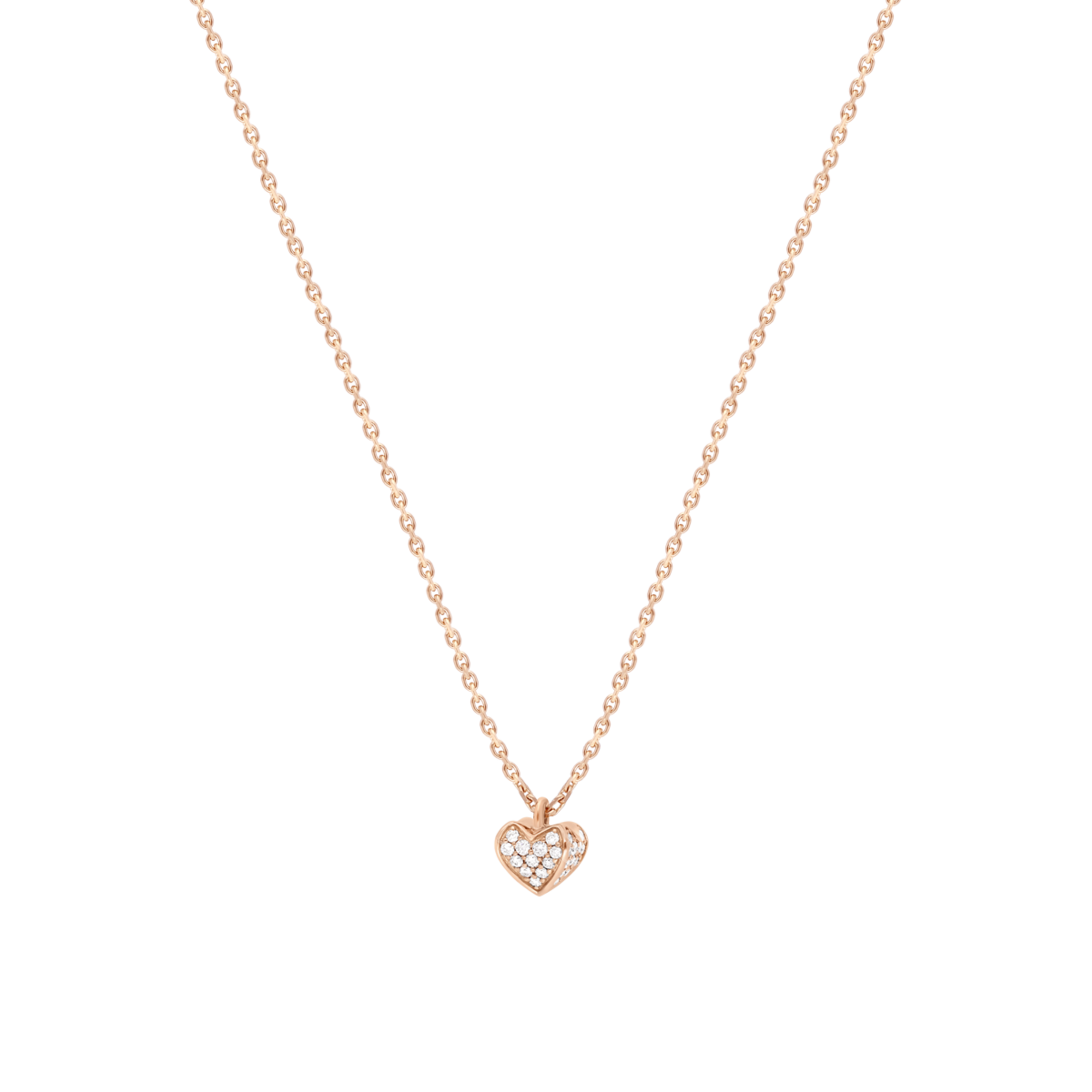 Korloff Korlove JKVP01 collana oro rosa diamanti cuore