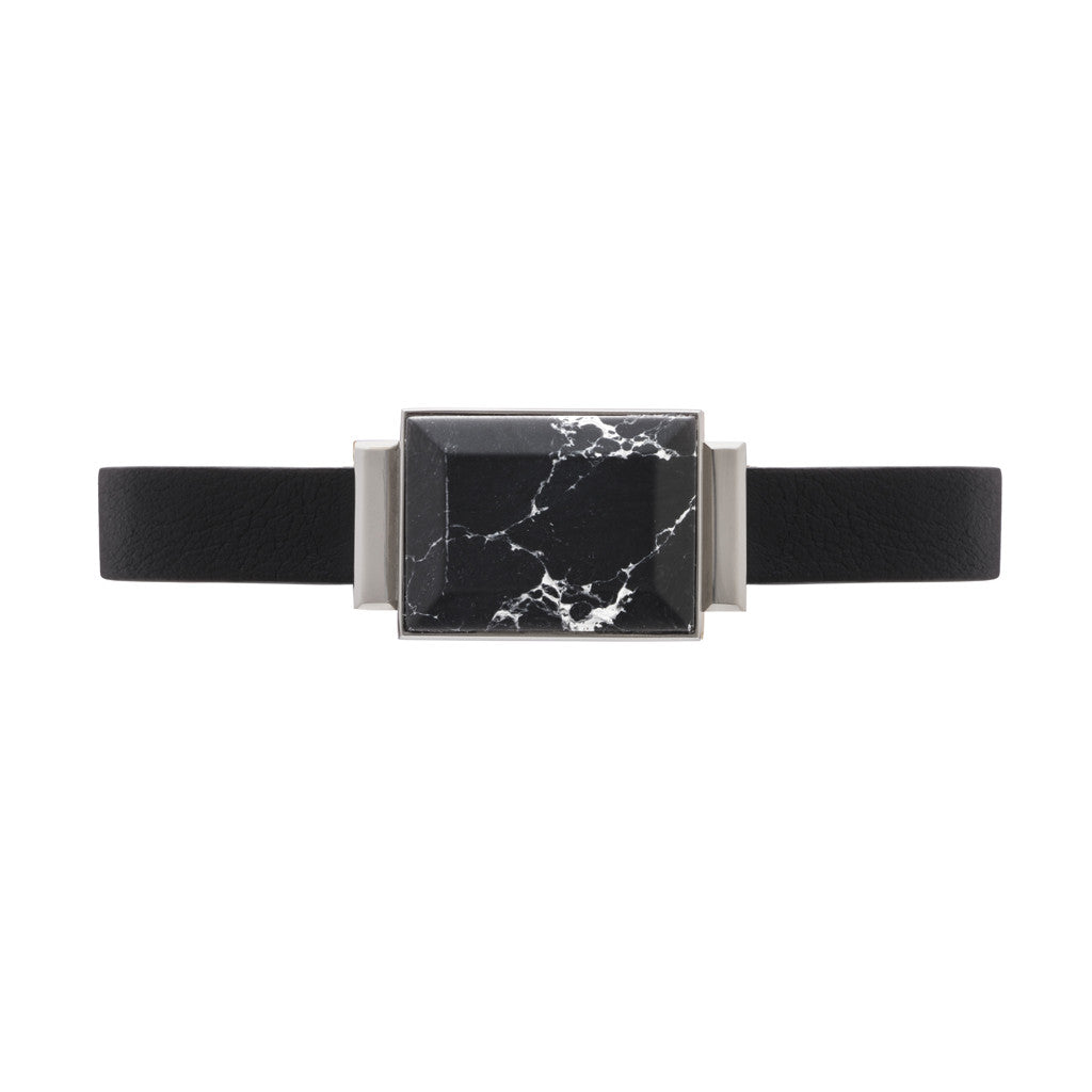 Ringly GO bracciale smart pelle nero Black Black