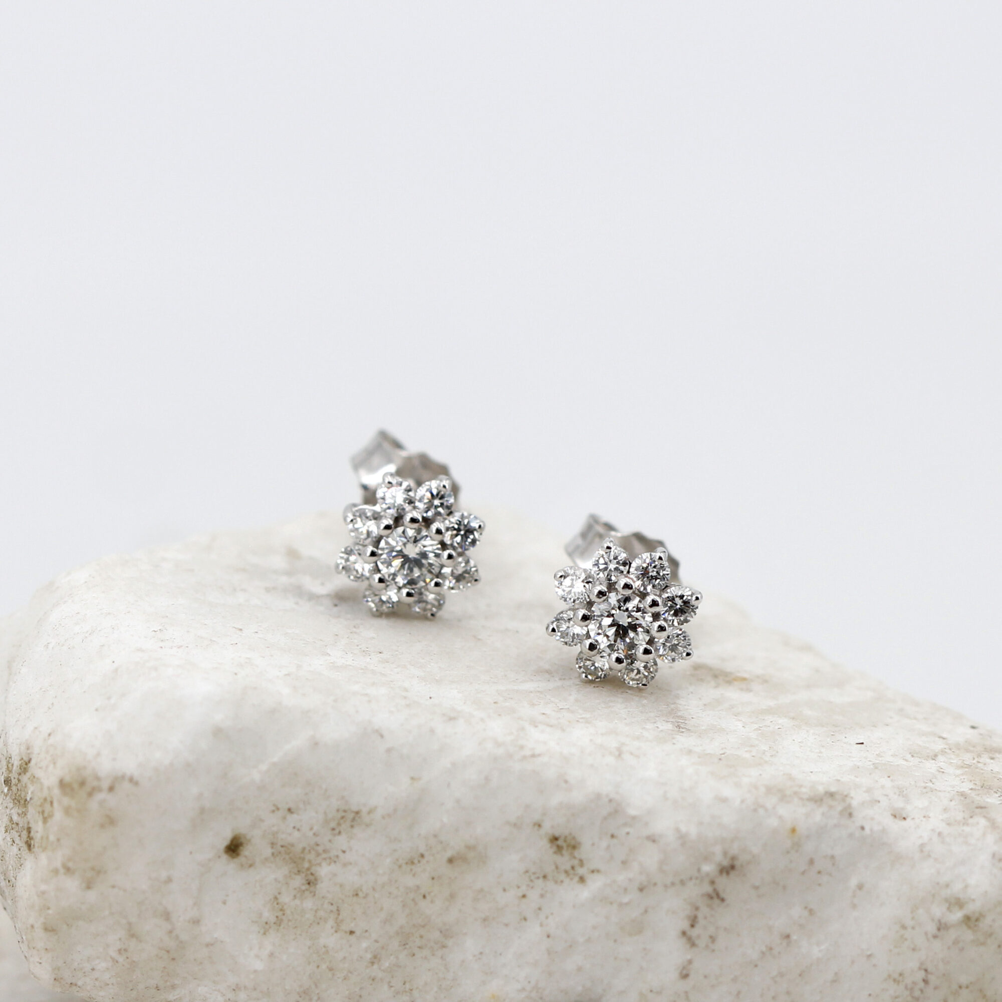 Anna Gioielli Classici Orecchini Margherita Oro Diamanti 8,3 mm