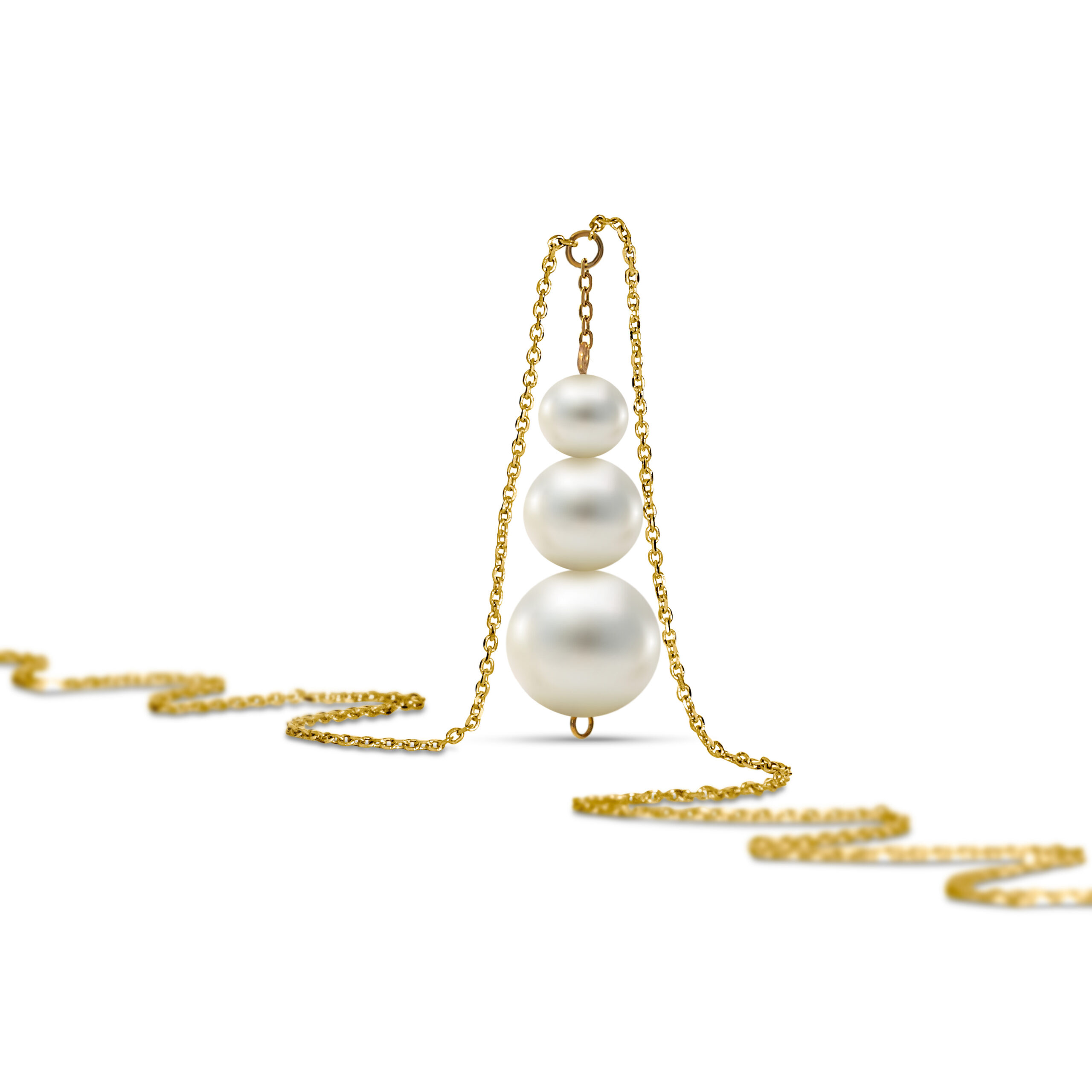 Miore Collana Perle Oro Giallo 14Kt 585 Donna
