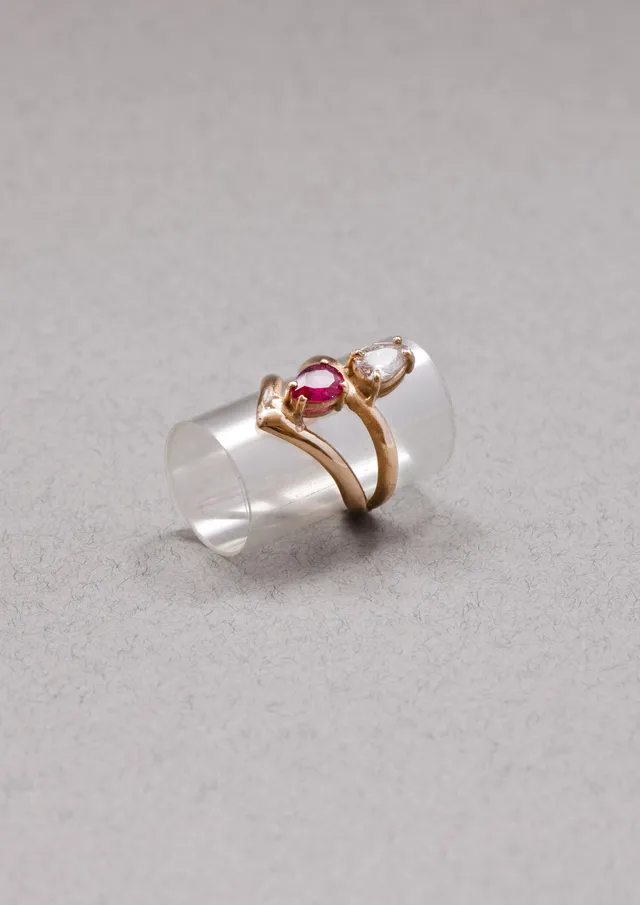 Voodoo Jewels Bold Shapes Little Pistil anello goccia oro