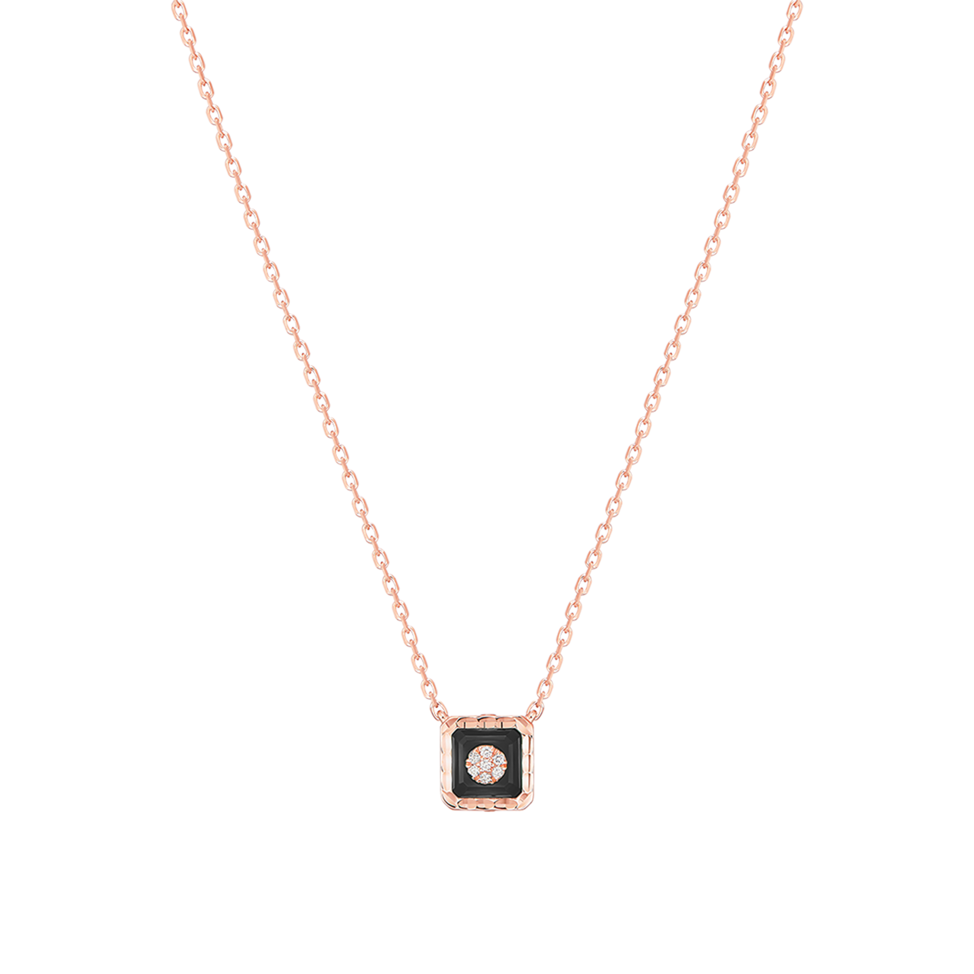 Korloff Je Play JJPP01 collana oro rosa diamanti onice