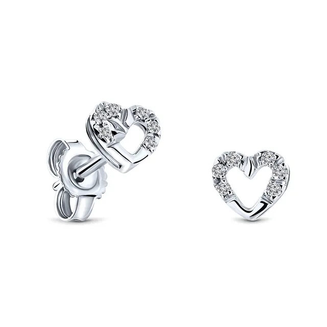 Miore Earrings Orecchini Oro Bianco 9Kt