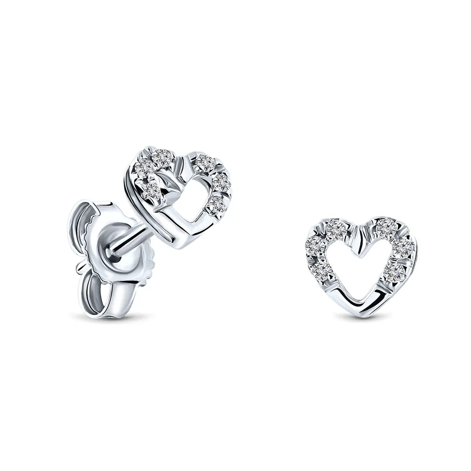 Miore Earrings Orecchini Oro Bianco 9Kt