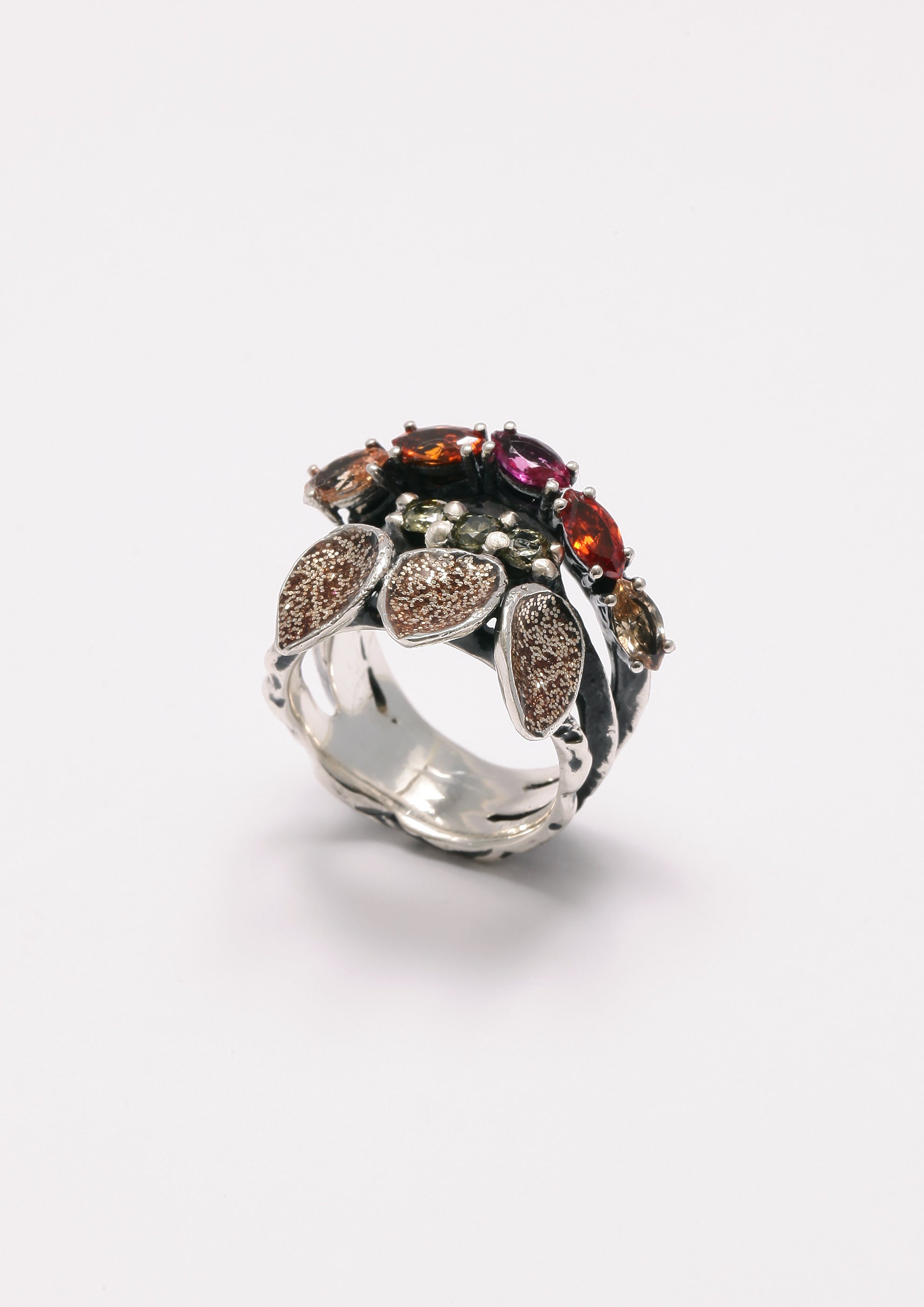 Voodoo Jewels Bold Shapes Laelia anello argento marquise