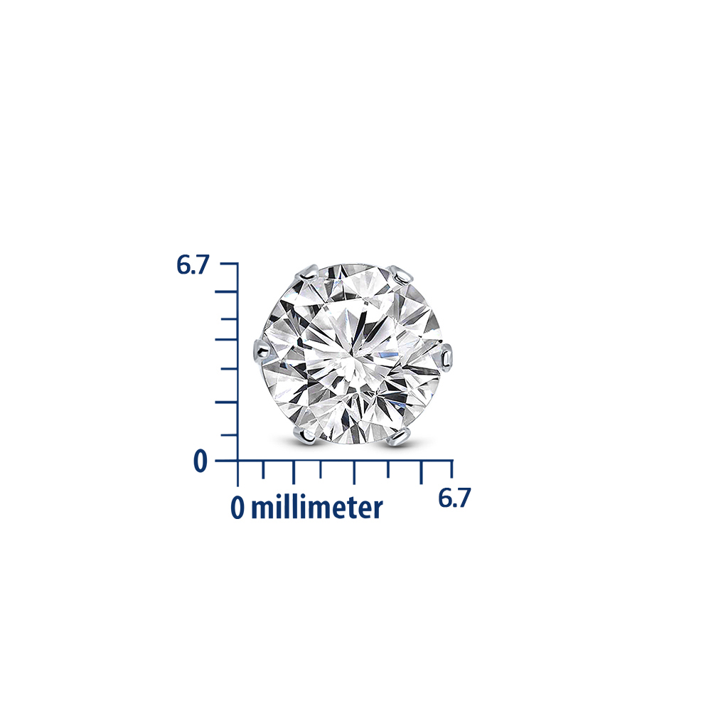 Miore orecchini oro bianco 9 kt zirconi