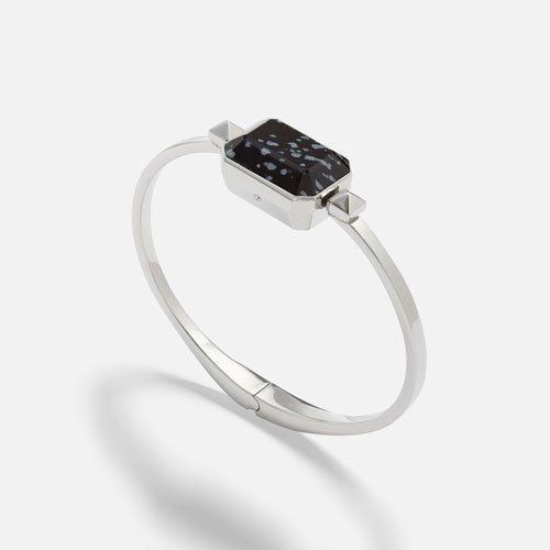 Ringly Luxe Road Trip Bracciale Ossidiana acciaio S/M