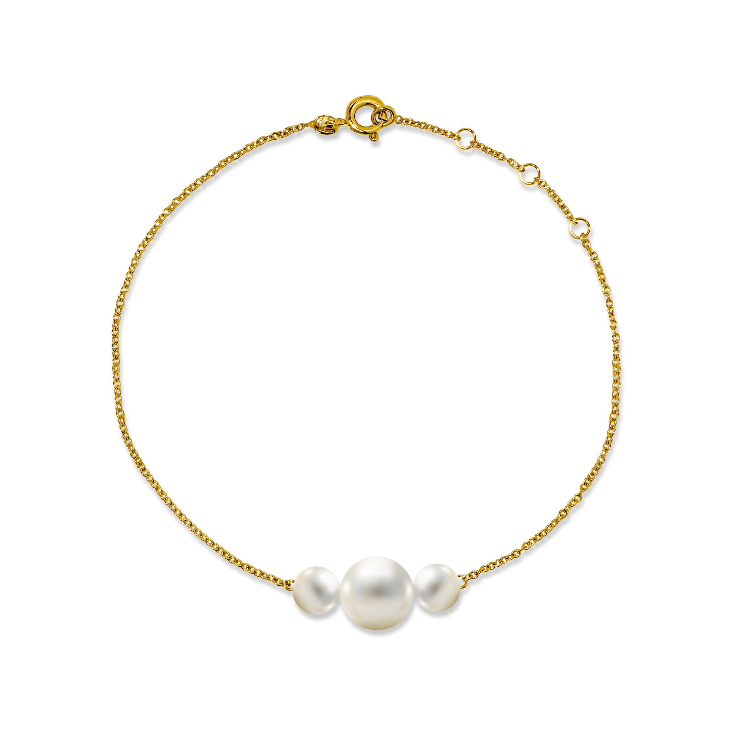 Miore Bracelet Bracciale Oro Giallo 14Kt Perla Coltivata