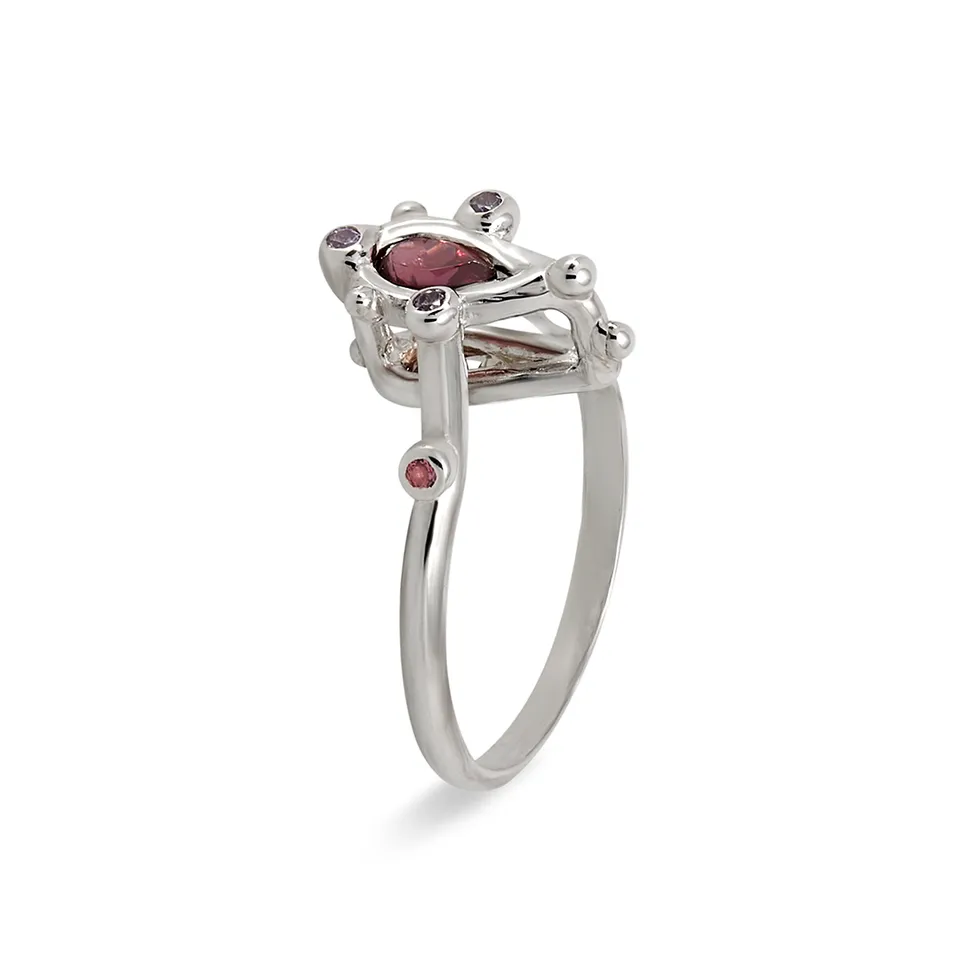 Giulia Iosco Aurora Borealis Rainbow anello rainbow