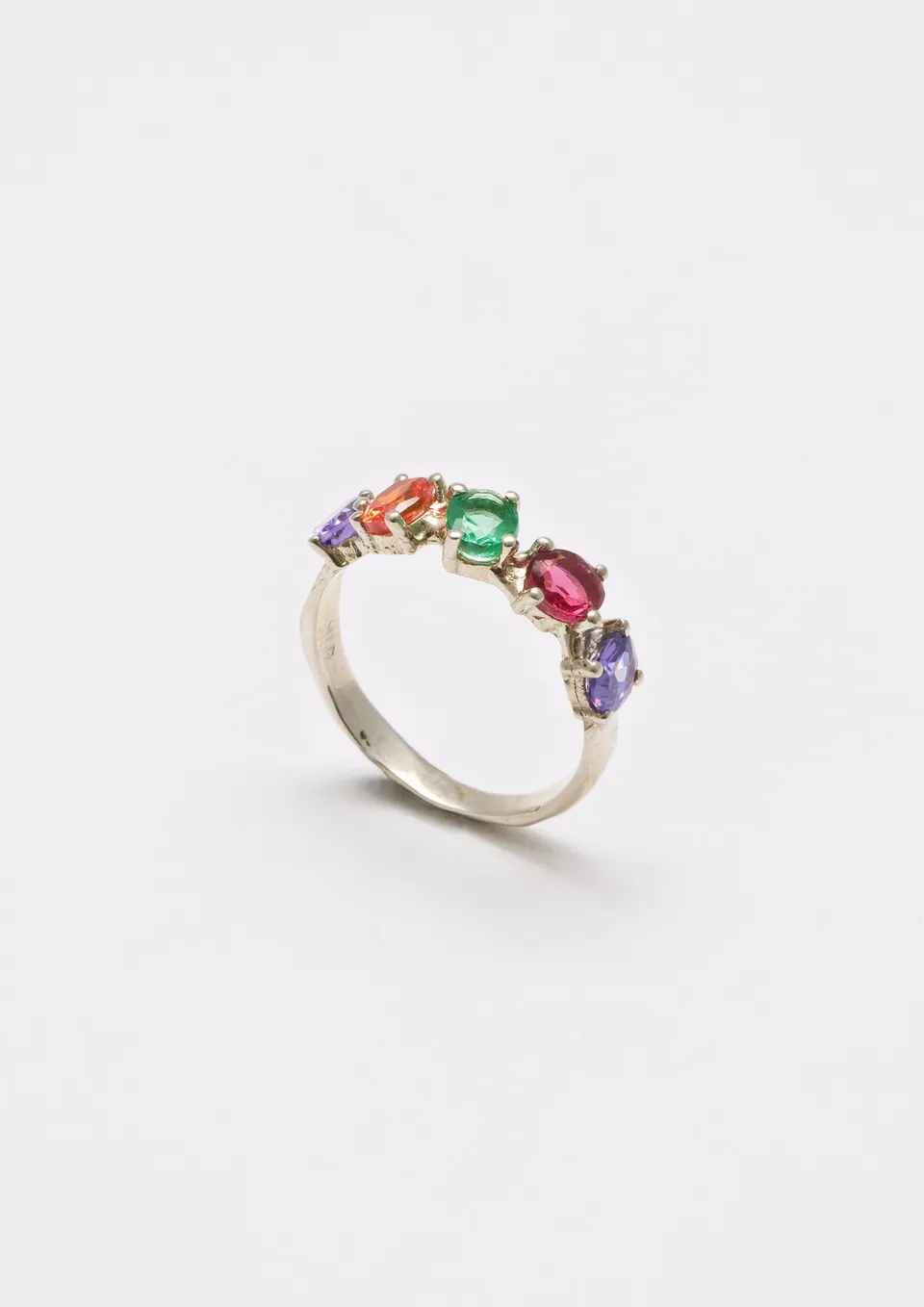 Voodoo Jewels Bold Shapes Thesan anello argento pietre ovali