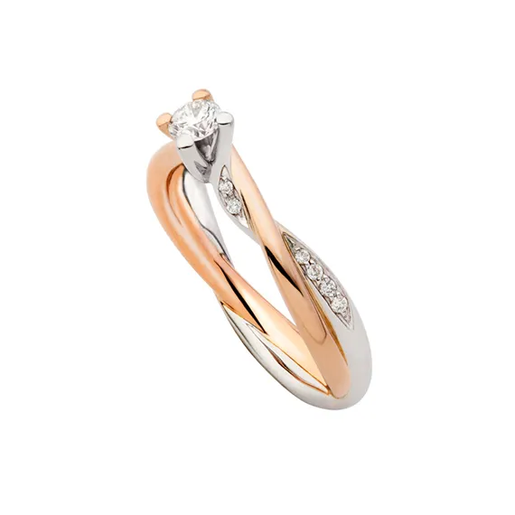 Polello Si Lo Voglio Anello Solitario Oro Diamante