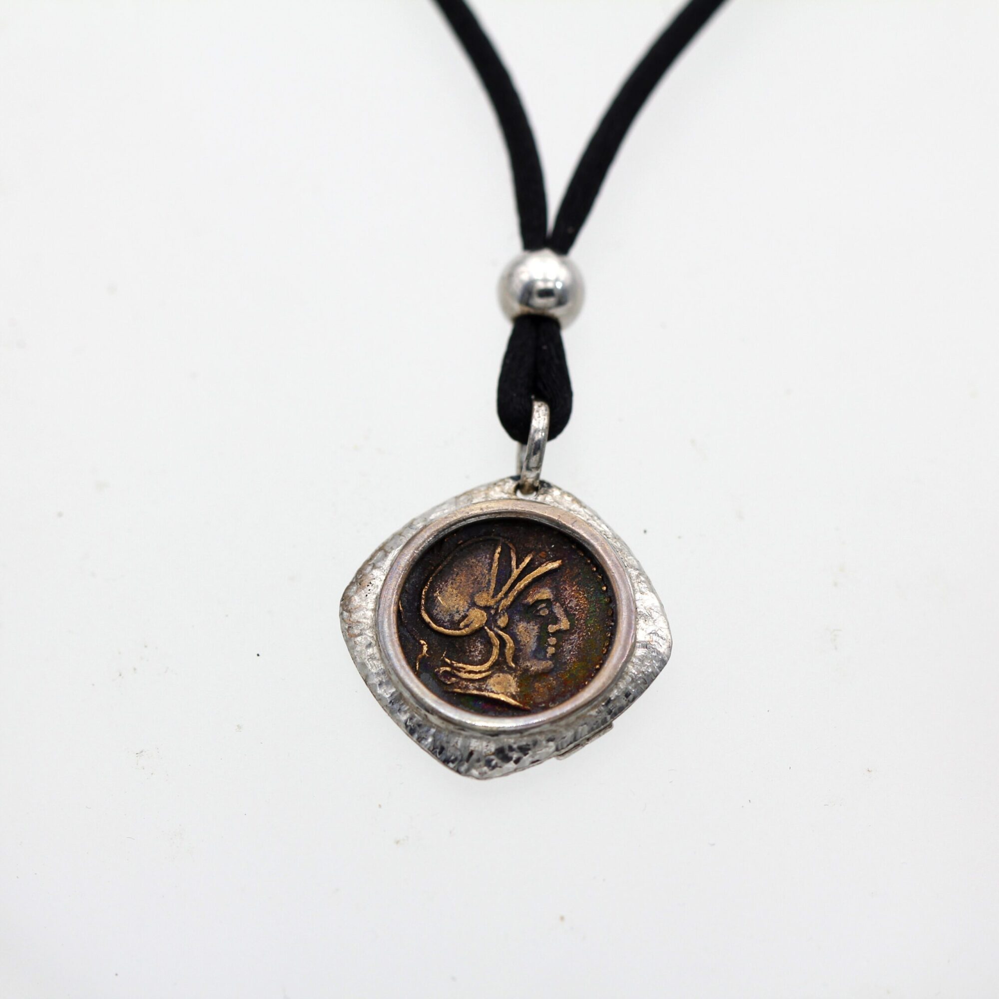 Anna Gioielli Monete Romane Pendente Argento Moneta Bronzo
