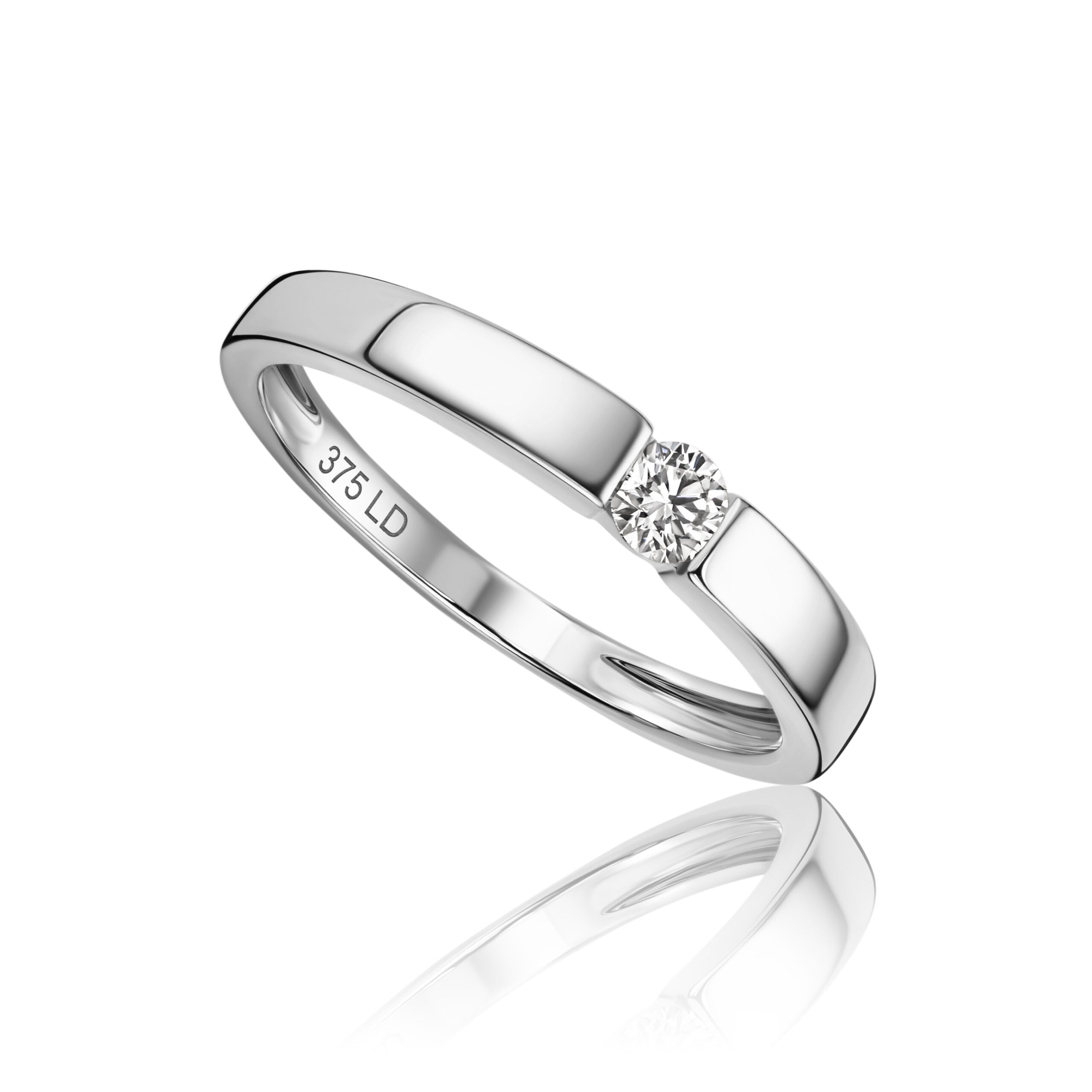 Miore Anello Oro Bianco 9KT 375