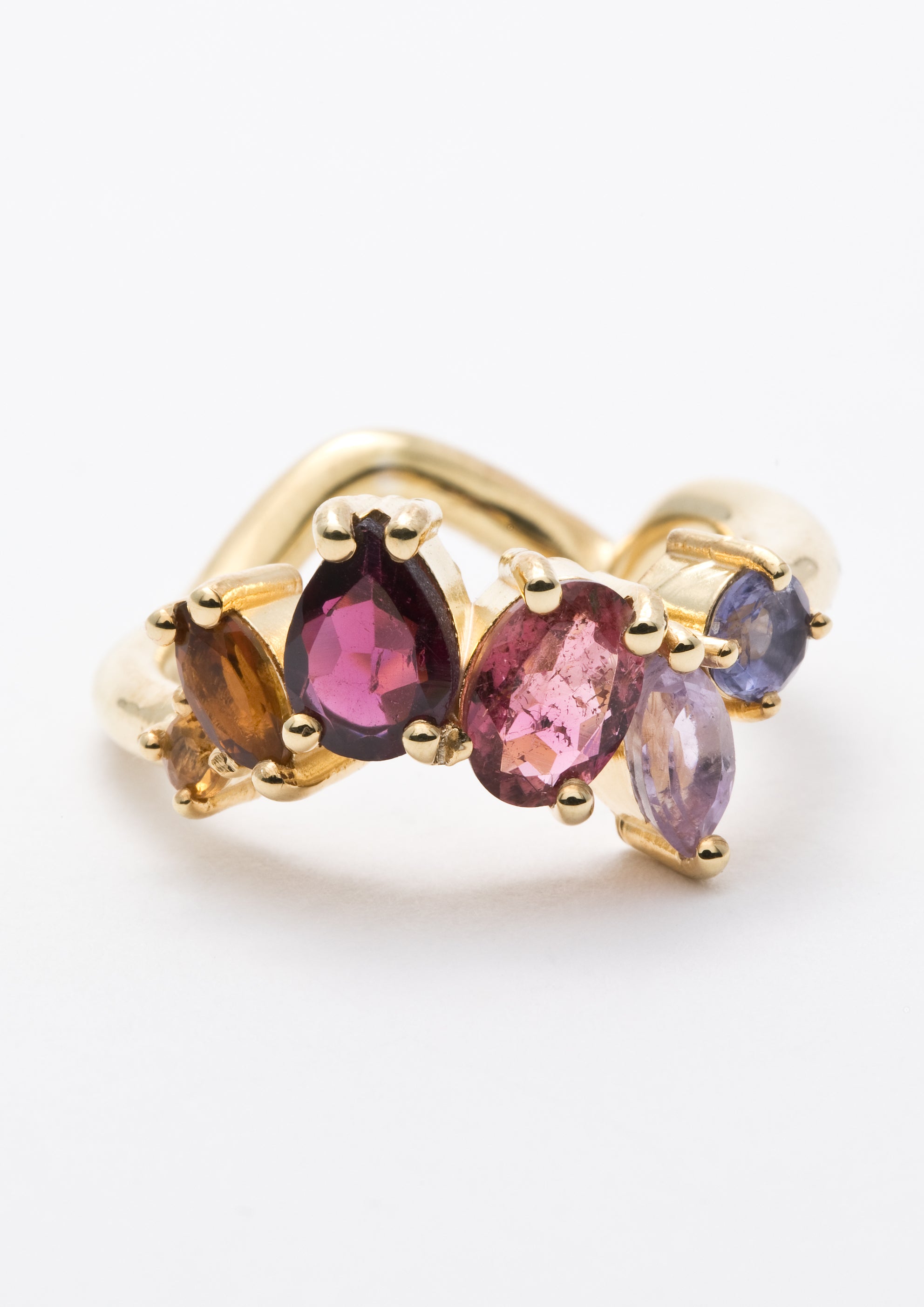 Voodoo Jewels Bold Shapes Shri anello tormaline M