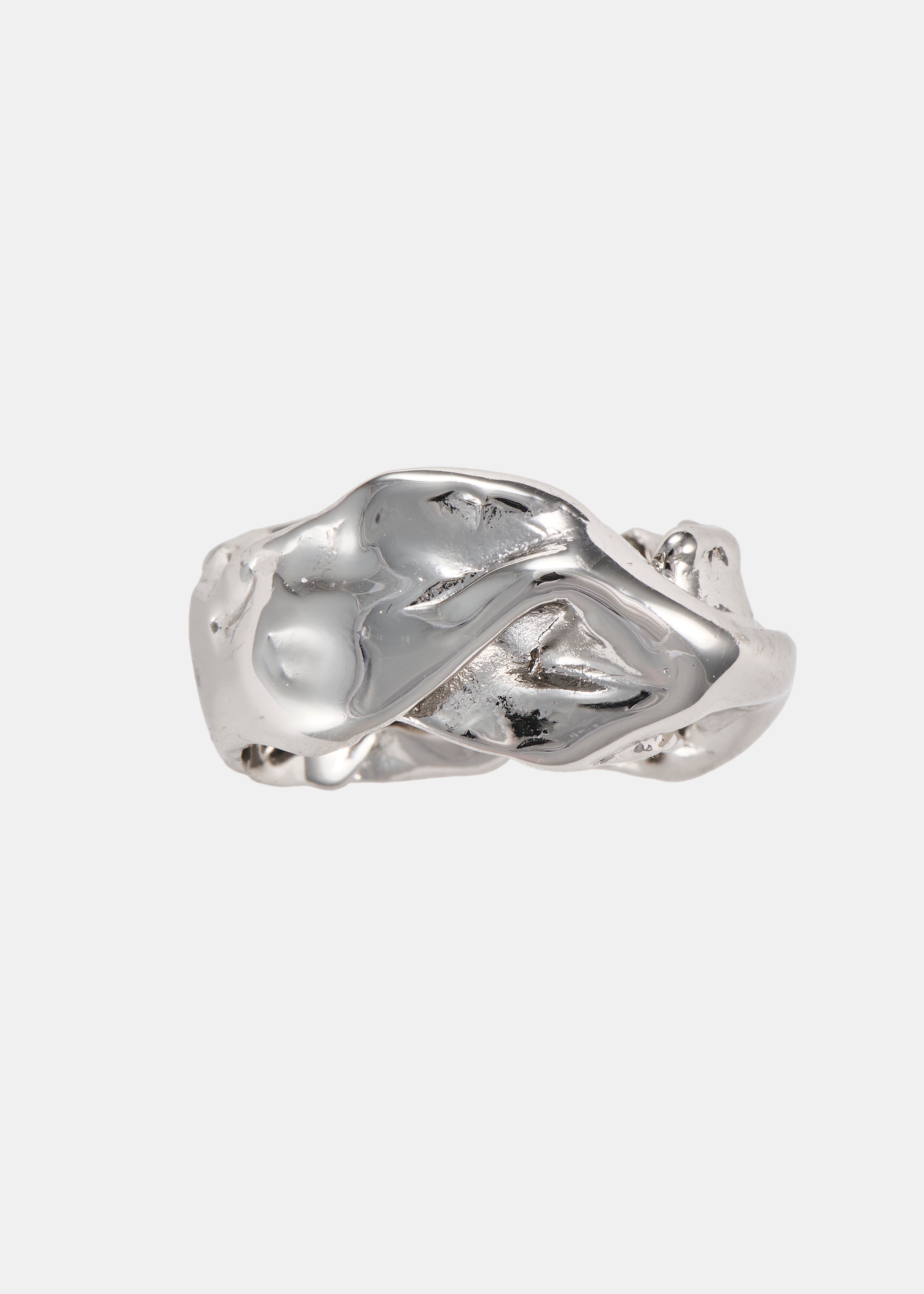 Voodoo Jewels Bold Shapes Akame anello bronzo argentato taglia M