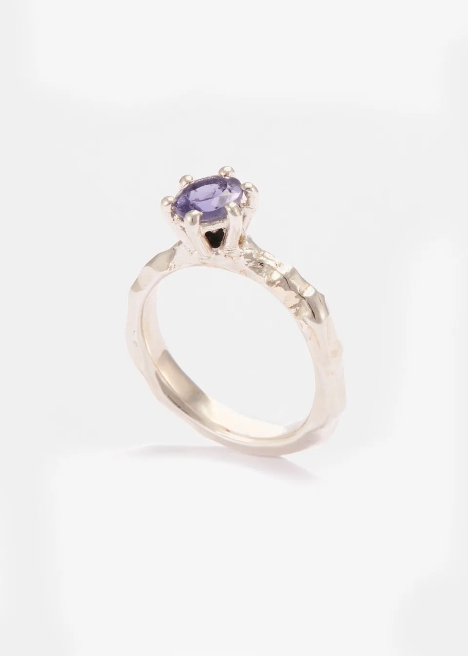 Voodoo Jewels Love Letter Blue anello argento iolite taglia M