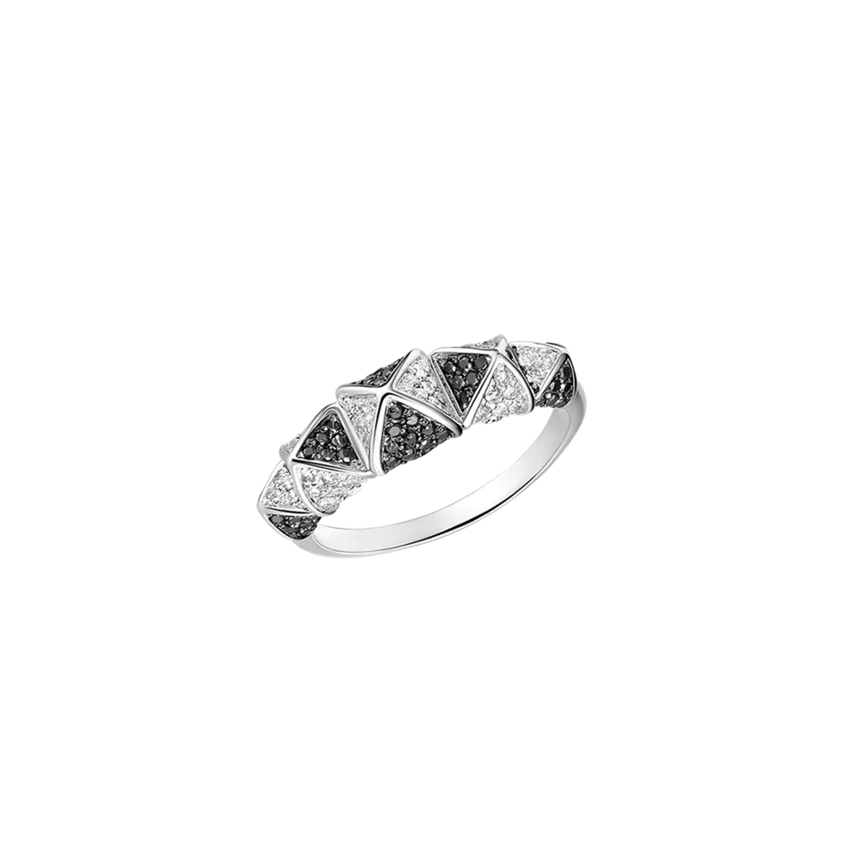 Korloff Korlove JL-JKVR02 anello oro bianco 5 cuori diamanti