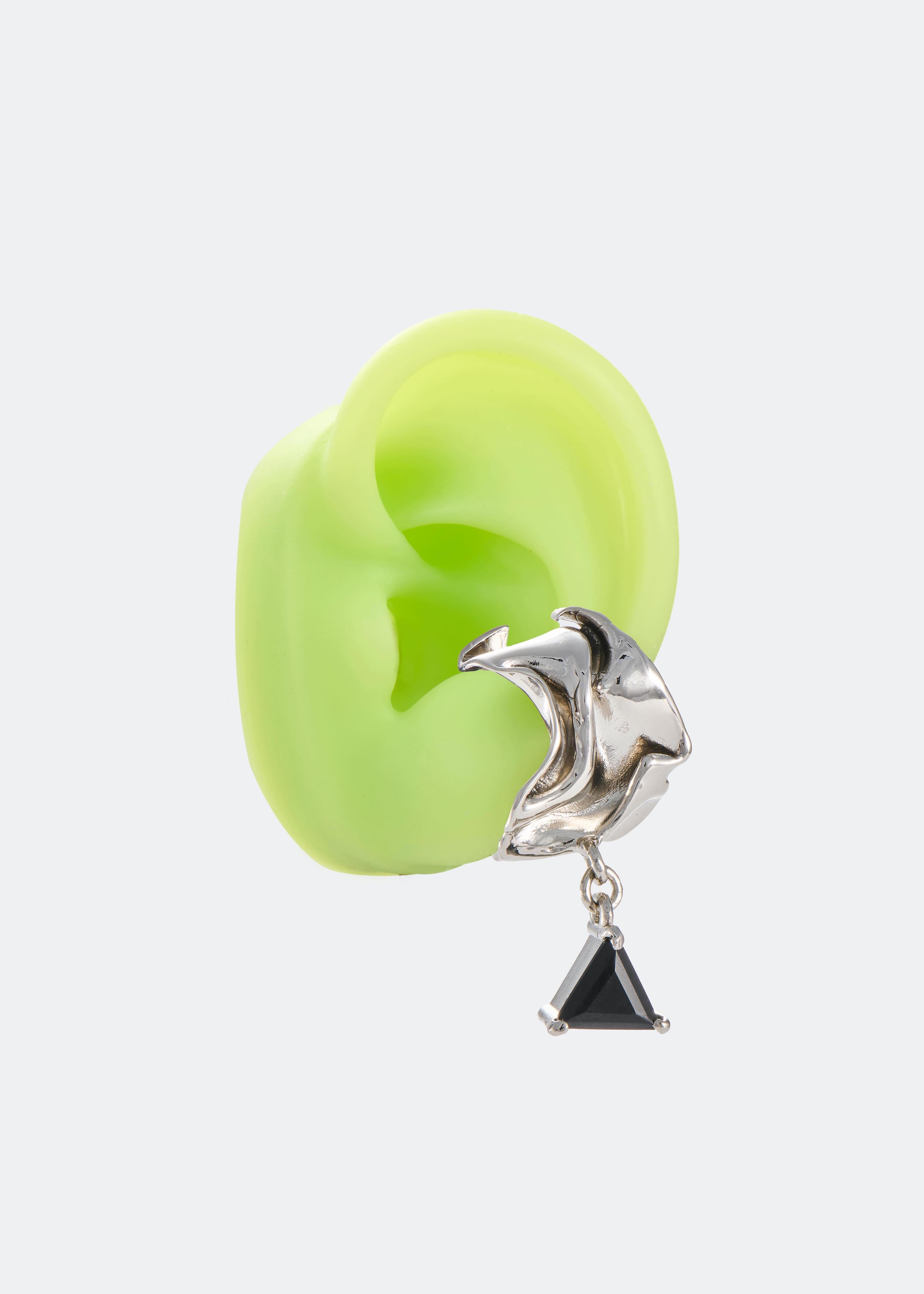 Voodoo Jewels Bold Shapes Asuka earcuff onice argento