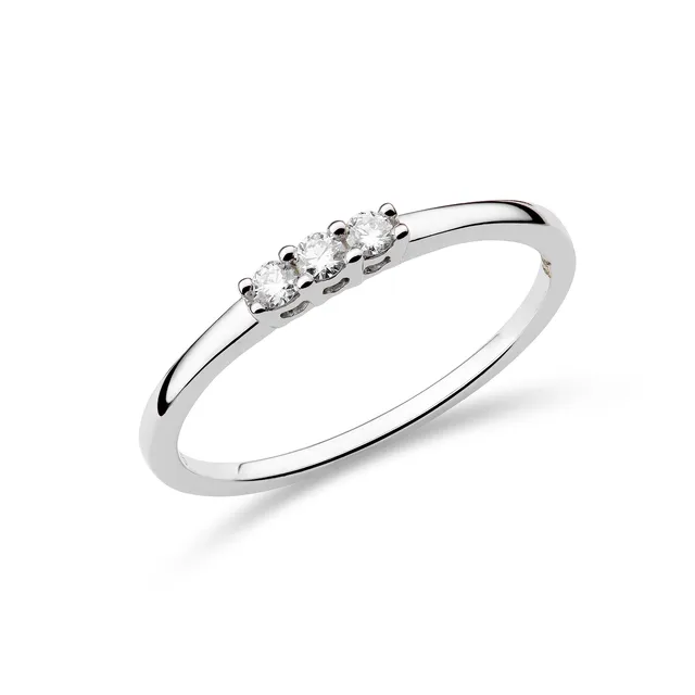 Miore anello oro bianco 9kt 375