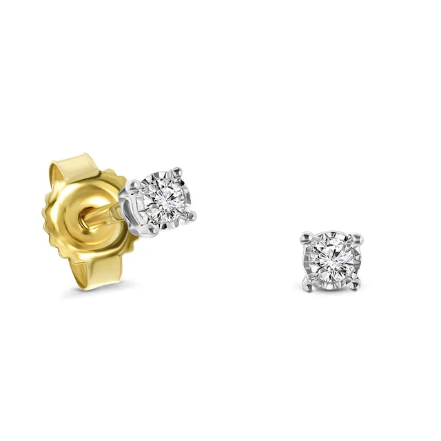 Miore Earrings orecchini oro bicolore 9KT 375