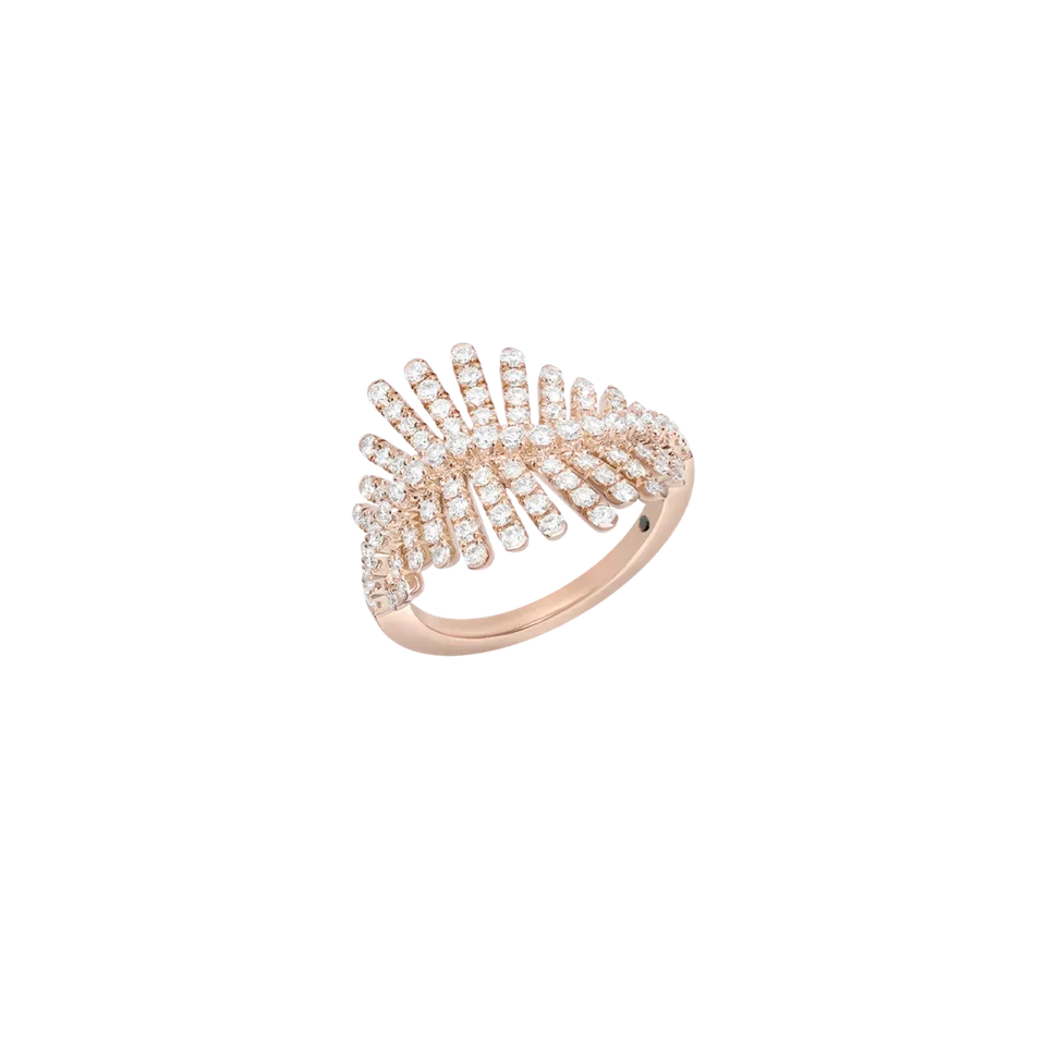 Korloff Divine Fougue JDFR06 anello oro rosa diamanti