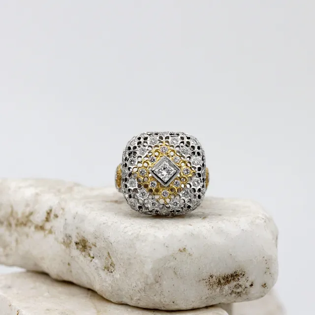 Anna Gioielli Prestige anello oro bianco diamanti 0,81 ct