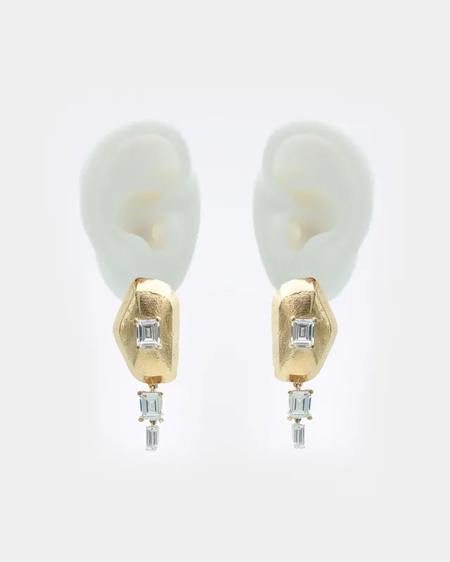 Voodoo Jewels Bold Shapes Carme orecchini zircone smeraldo