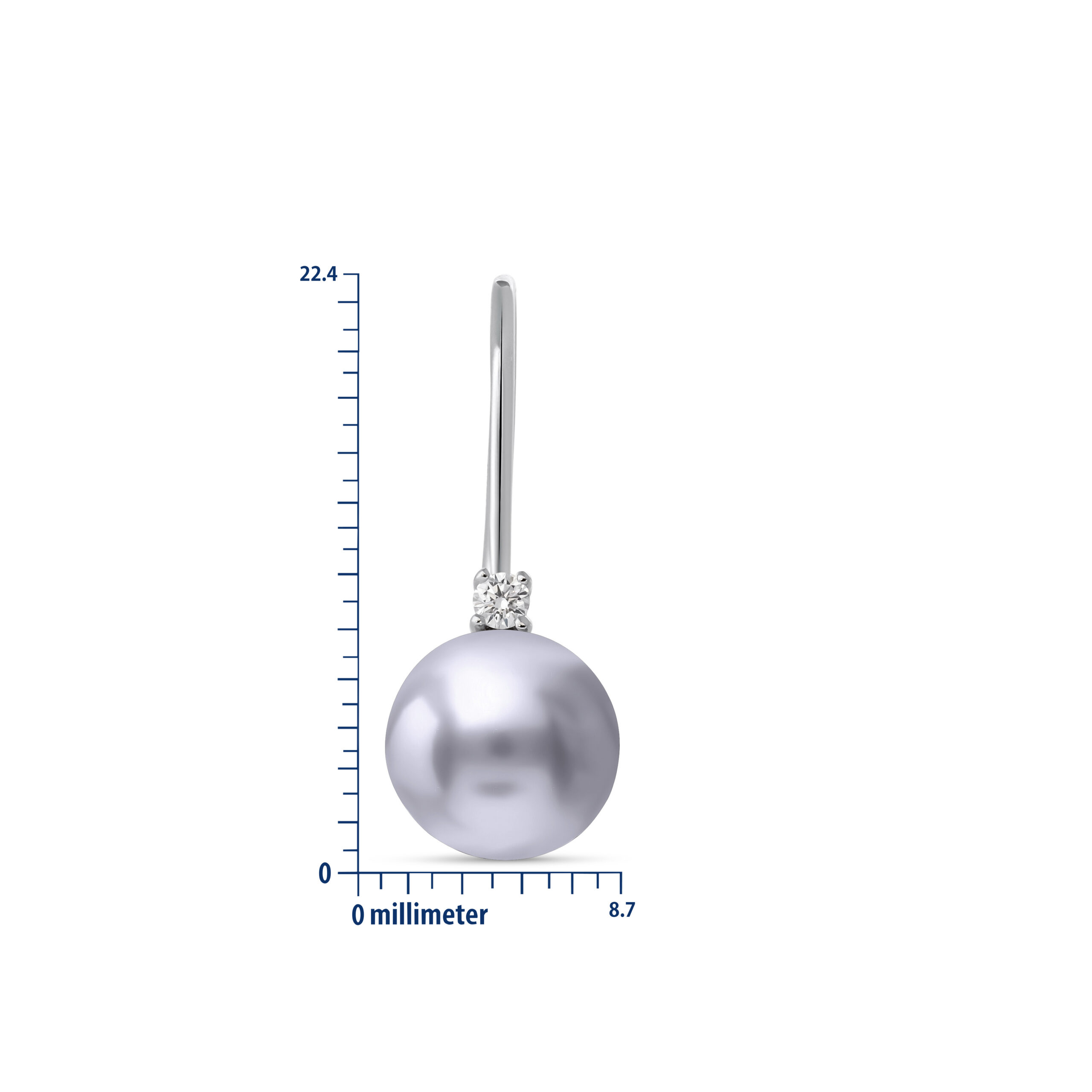 Miore Earrings Orecchini Oro Bianco 18KT Perla