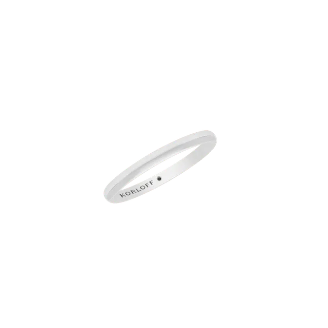 Korloff Rings Fede Jonc Parisien 2mm platino