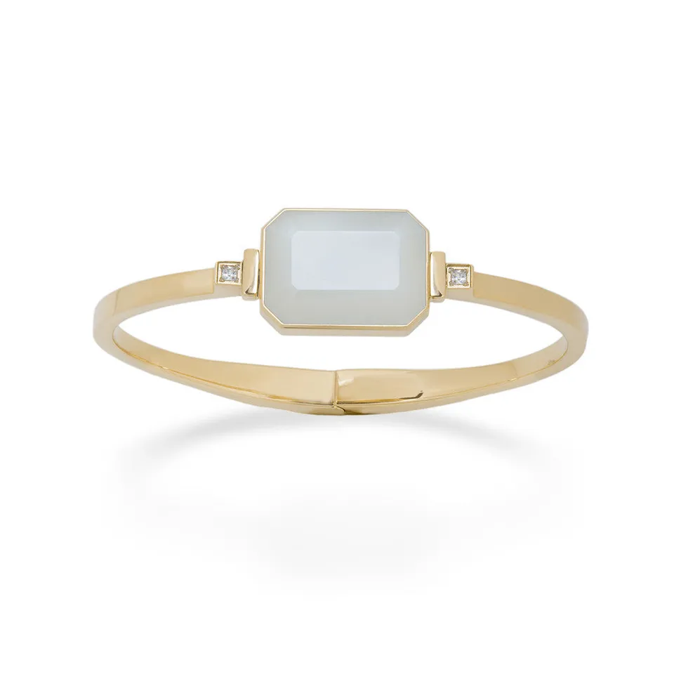 Ringly Luxe Photo Booth bracciale Moonstone oro S/M