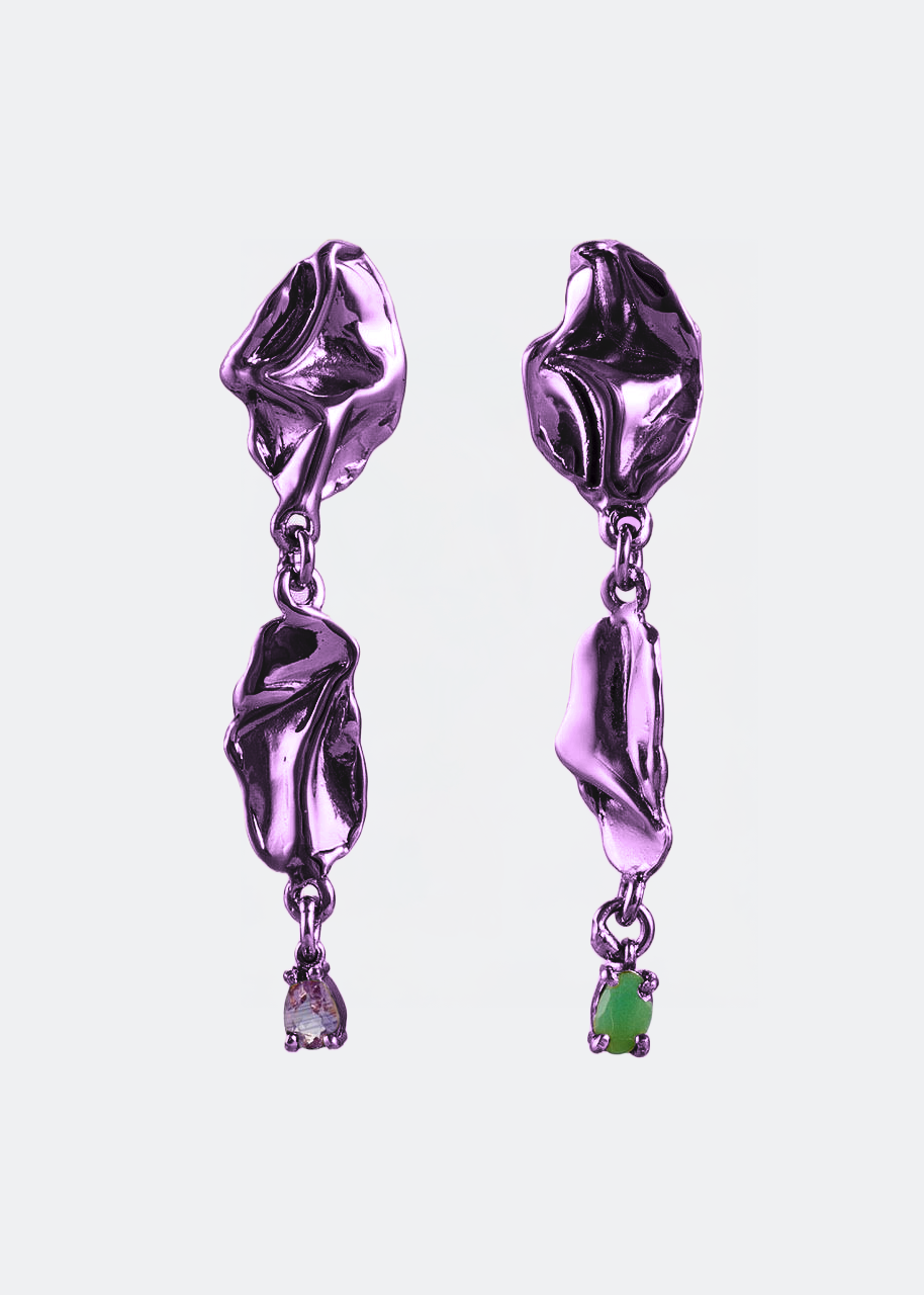 Voodoo Jewels Mini Color Acapulco orecchini bronzo viola